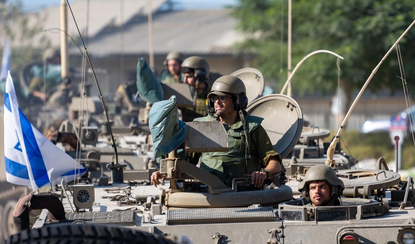 Israel förbereder sig för att invadera Gazaremsan för att besegra Hamas efter den dödliga attacken i södra Israel den 7 oktober. Foto: Alexi J. Rosenfeld/Getty Images.