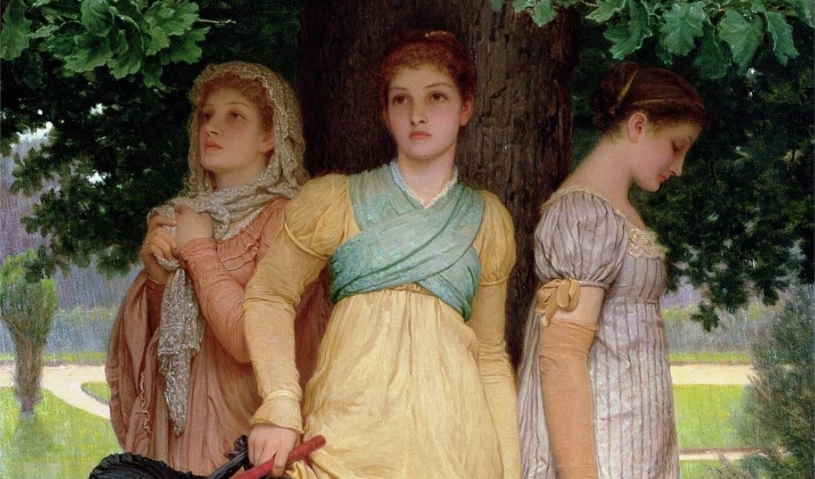 Mellan två slag kan mycket hända: spelet står och faller med en medgörlig verklighet. Sommarregn, av Charles Edward Perugini (1839–1918). Foto: Public Domain