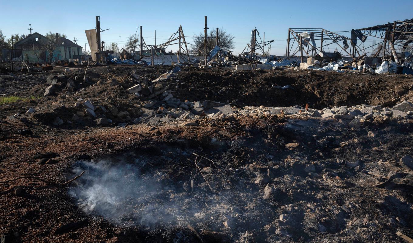 Cherson-regionen har utsatts för intensivt ryskt bombardemang den senaste tiden. Arkivbild. Foto: Efrem Lukatsky/AP/TT