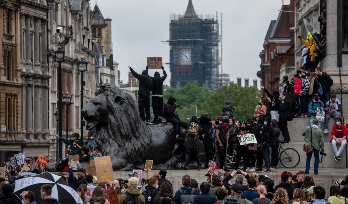 Black Lives Matter-demonstranter i London den 12 juni 2020. Foto: Chris J Ratcliffe/Getty Images