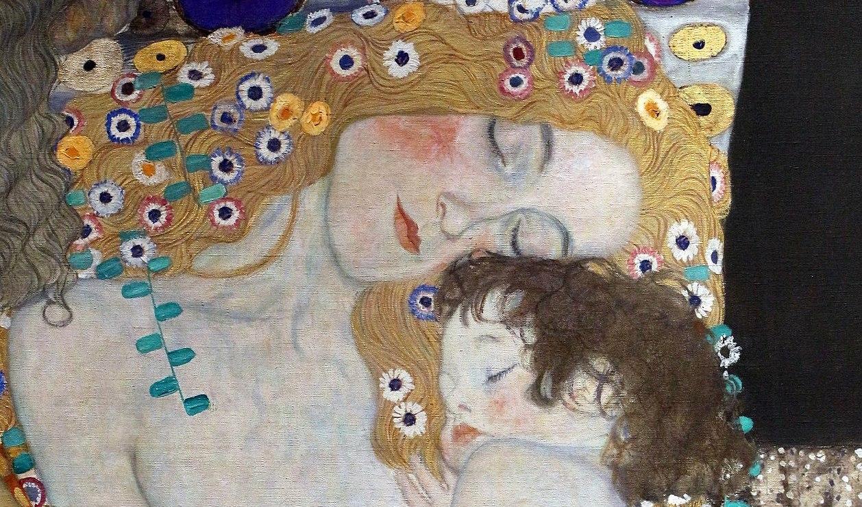 Modern och barnet – i glädje och smärta, i närvaro och förlust. Kvinnans tre åldrar, detalj ur en målning av Gustav Klimt (1862–1918). Foto: Public Domain