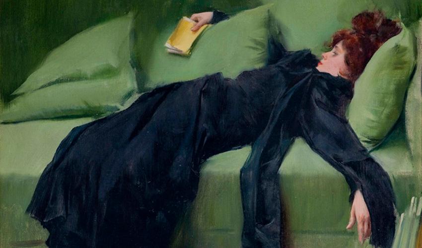 Är att ha tråkigt det bästa sättet att lära känna sig själv? Målning från 1899 av den katalanske mästaren Ramon Casas (1866–1932). Foto: Public Domain