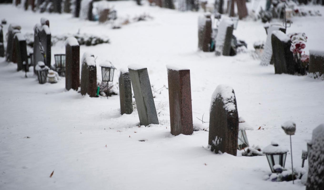 Högsta domstolen har sagt ja till gravöppning för faderskapstest. Gravarna på bilden har inget att göra med graven i i artikeln. Arkivbild. Foto: Fredrik Sandberg/TT