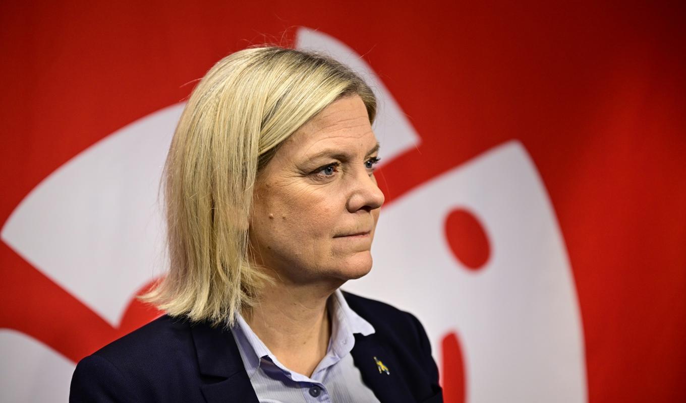 Socialdemokraternas partiordförande Magdalena Andersson (S). Arkivbild. Foto: Magnus Lejhall/TT