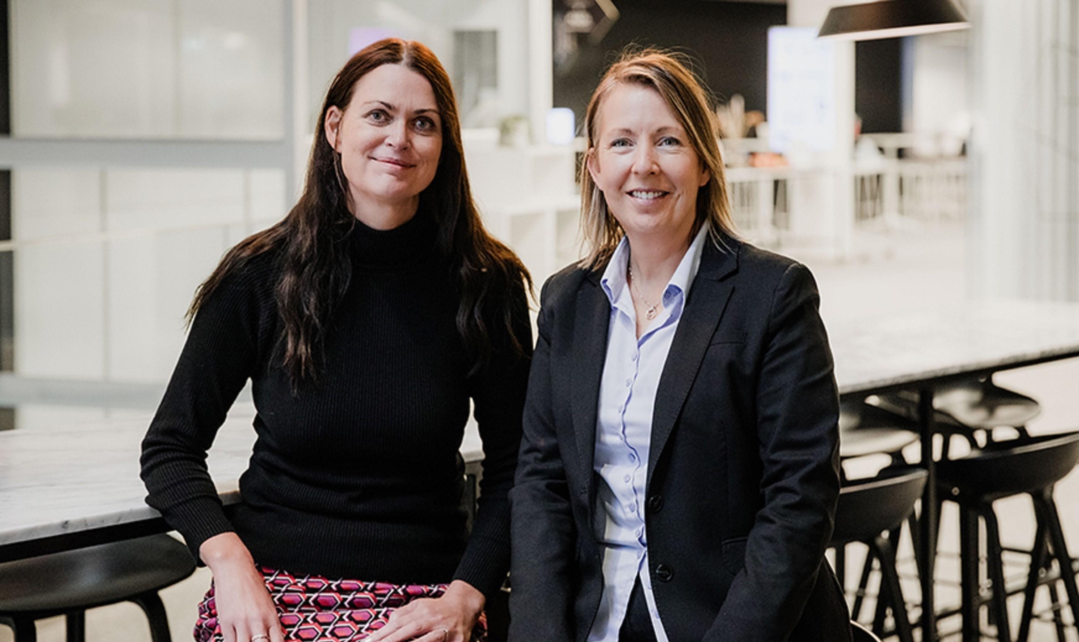 Monica Odlare, professor i miljöteknik vid Mälardalens universitet, och Malin Rosqvist, programchef på Vinnova. Foto: Henrik Mill