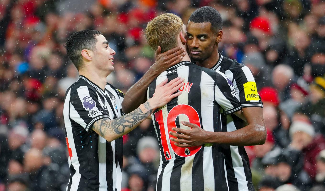 Alexander Isak, målskytt för Newcastle i FA.-cupen. Foto: Jon Super/AP/TT