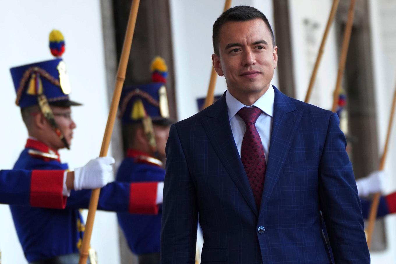 Ecuadors president Daniel Noboa har utlyst undantagstillstånd i landet utan att ange ett specifikt skäl. Men det sammanfaller med att en ökänd gängledare och narkotikahandlare rymt. Arkivbild. Foto: Dolores Ochoa/AP/TT