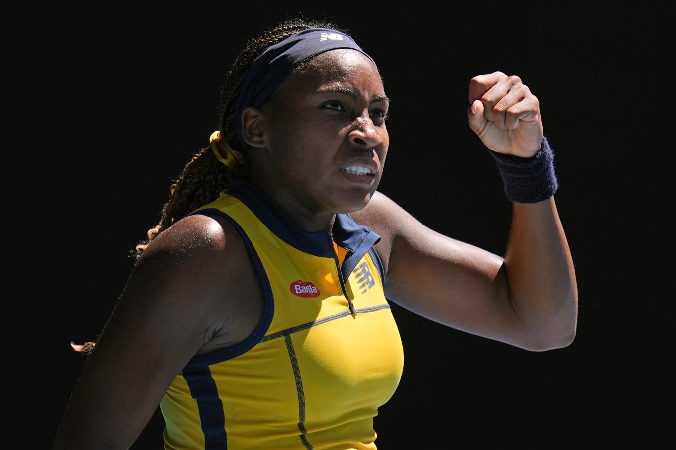 Coco Gauff tar sig för första gången till semifinal i Australian Open. Foto: Andy Wong/AP/TT