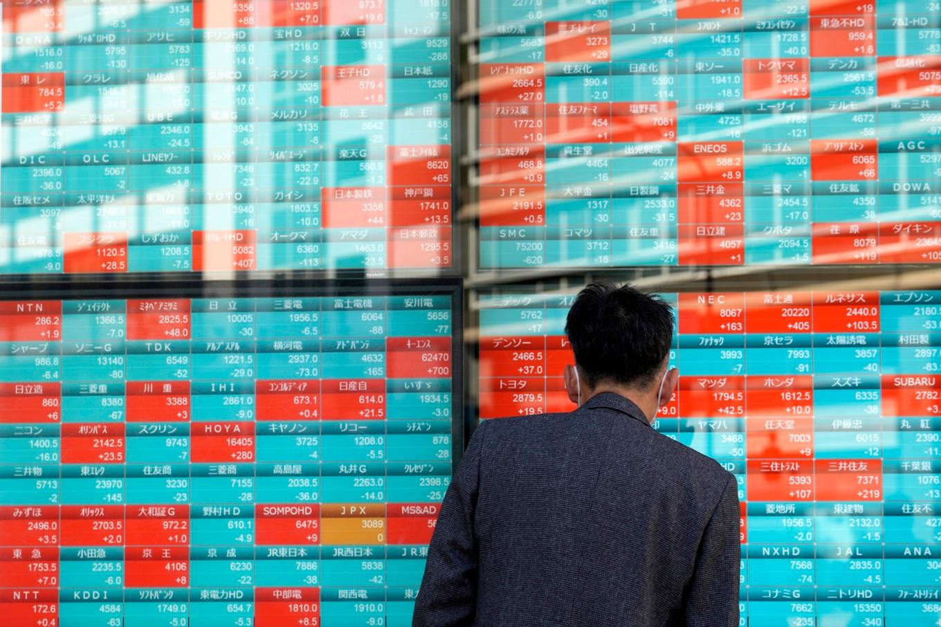 Det var mestadels uppåt på de ledande börserna i Asien i förmiddagshandeln på tisdagen. Arkivbild. Foto: Eugene Hoshiko/AP/TT