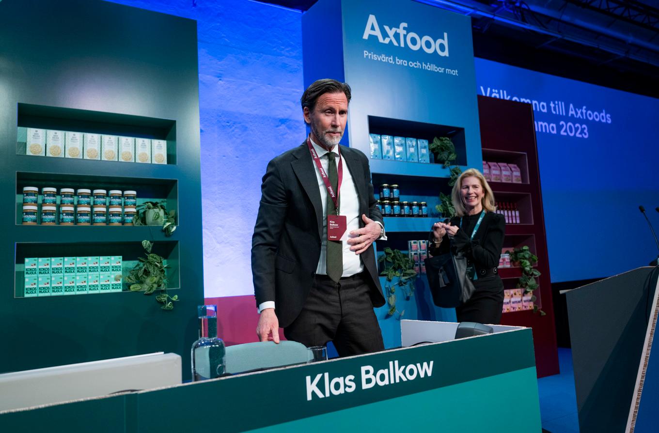 Klas Balkow lämnar sin post som vd för Axfood. Arkivbild. Foto: Pontus Lundahl / TT