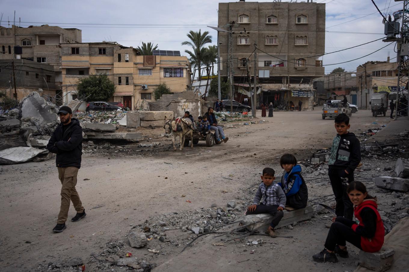 Australien, Kanada och Nya Zeeland varnar Israel för den katastrof som skulle kunna utlösas av en markoffensiv i Rafah. Arkivbild. Foto: Fatima Shbair/AP/TT