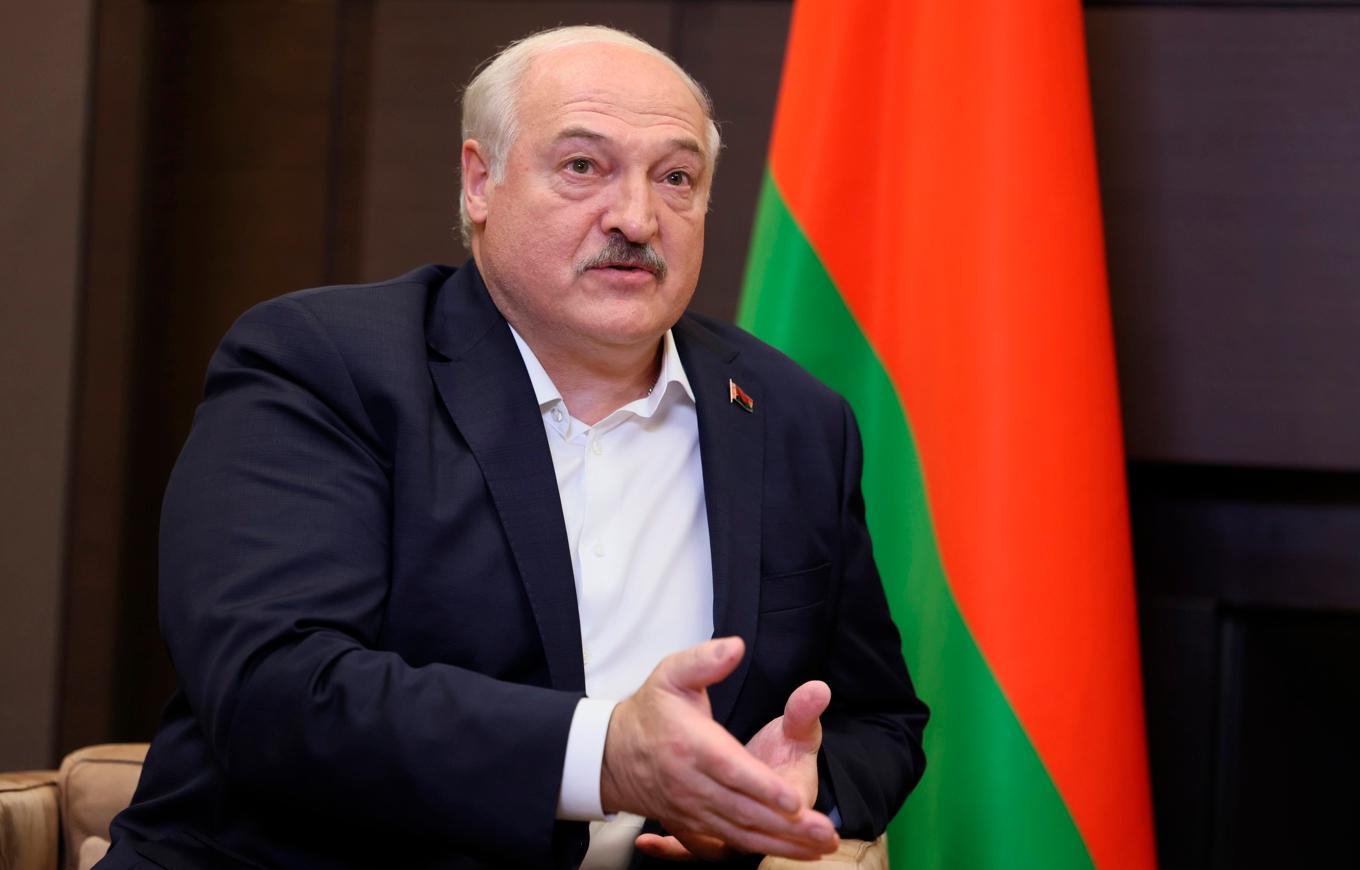 Belarus diktator Aleksandr Lukasjenko. Arkivbild. Foto: Mikhail Metzel/Sputnik via AP/TT