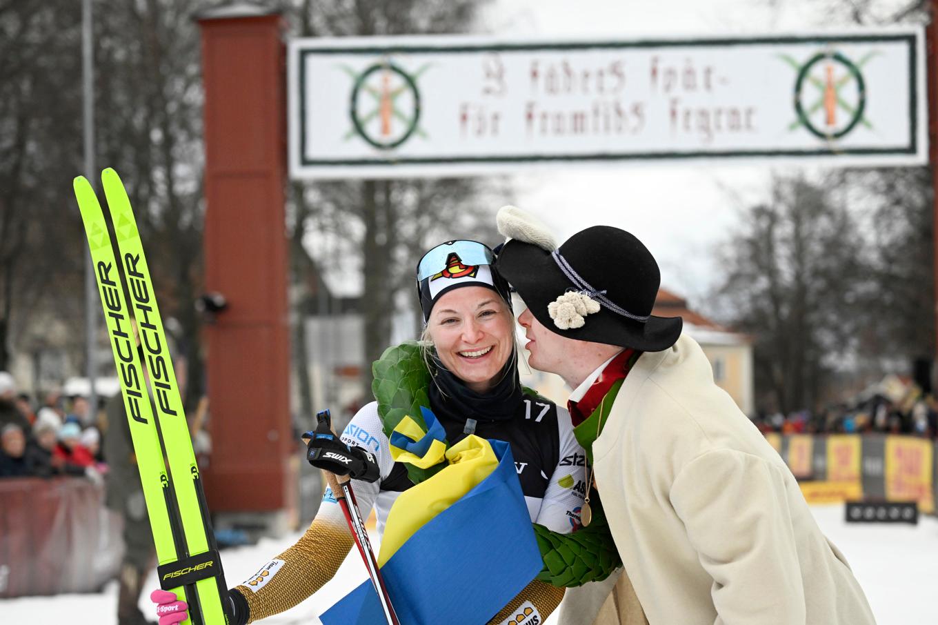 Kati Roivas, Finland, vann Tjejvasan 2024. Foto: Ulf Palm/TT