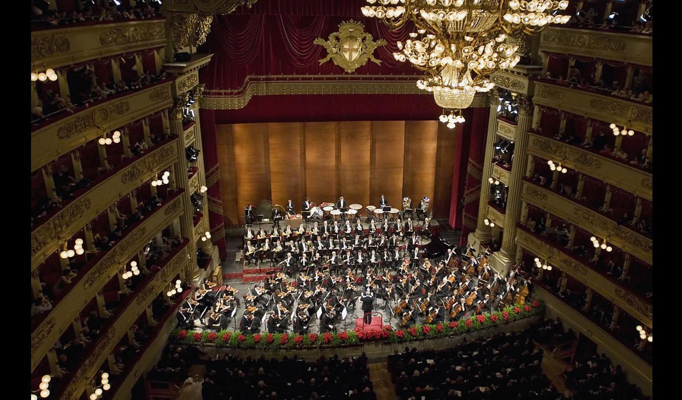 Teatro alla Scala i Milano i Italien, är ett av världens mest anrika och förnäma operahus. Det byggdes som ersättning för Teatro Regio Ducale som brann ned den 25 februari 1776. Foto: La Scala