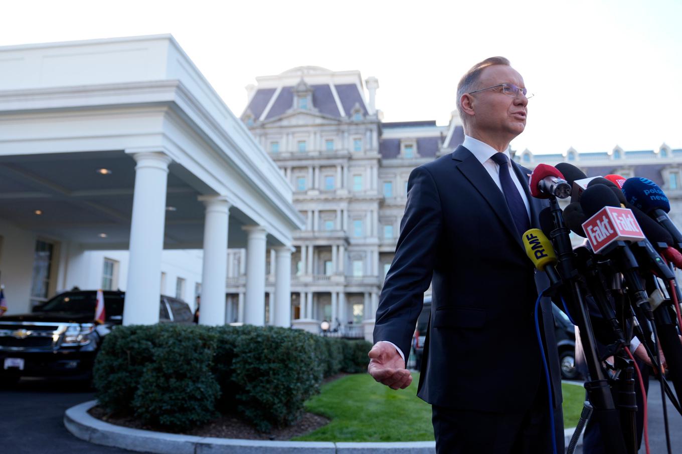 Polens president Andrzej Duda. Arkivbild. Foto: Andrew Harnik/AP/TT