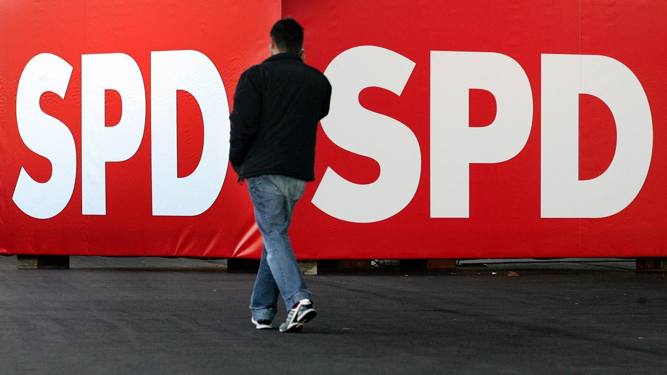 SPD:s logga. Arkivbild. Foto: Michael Probst/AP/TT