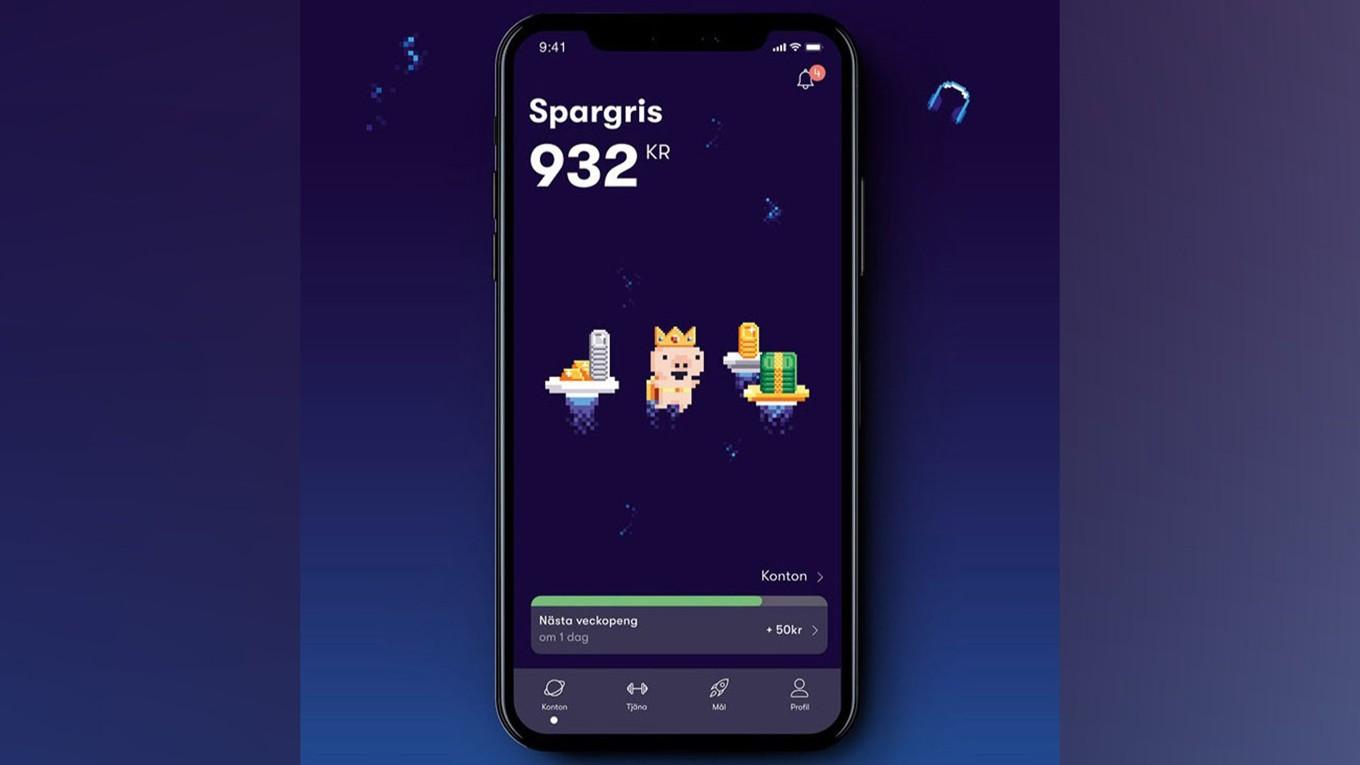 Appen Gimi lockar unga och deras föräldrar att spara i en digital spargris, samtidigt som de kan lära sig om privatekonomi genom appens inbyggda läroplan. Företaget har nu utvidgat sin marknad till att omfatta Europa. Foto: Gimi