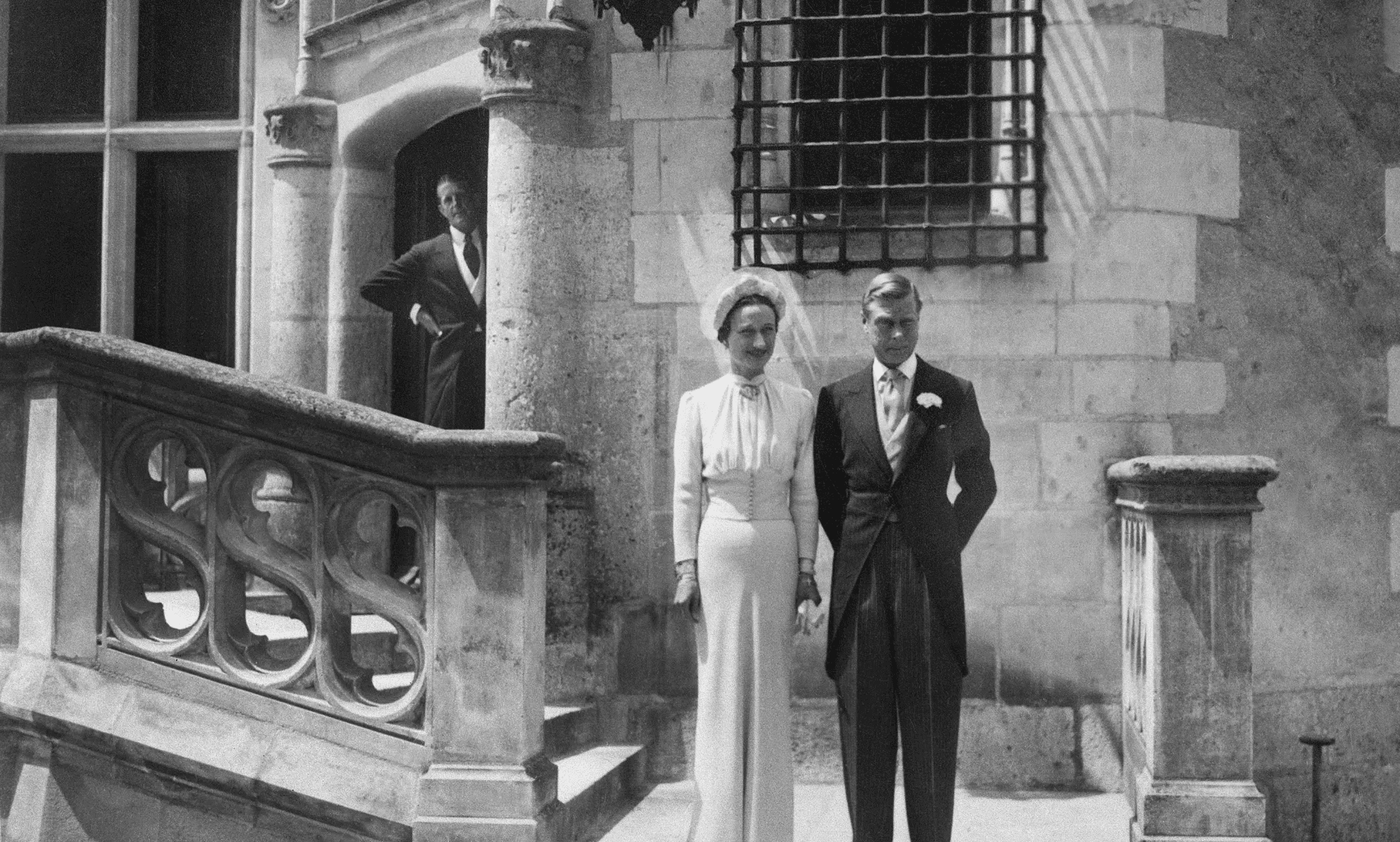 Den 3 juni1937 gifte sig hertigen av Windsor, tidigare kung Edvard VIII av England, med sin Wallis Simpson. Vigseln ägde rum på slottet Chateau de Candé i Loiredalen i Frankrike. Foto: Off/AFP via Getty Images