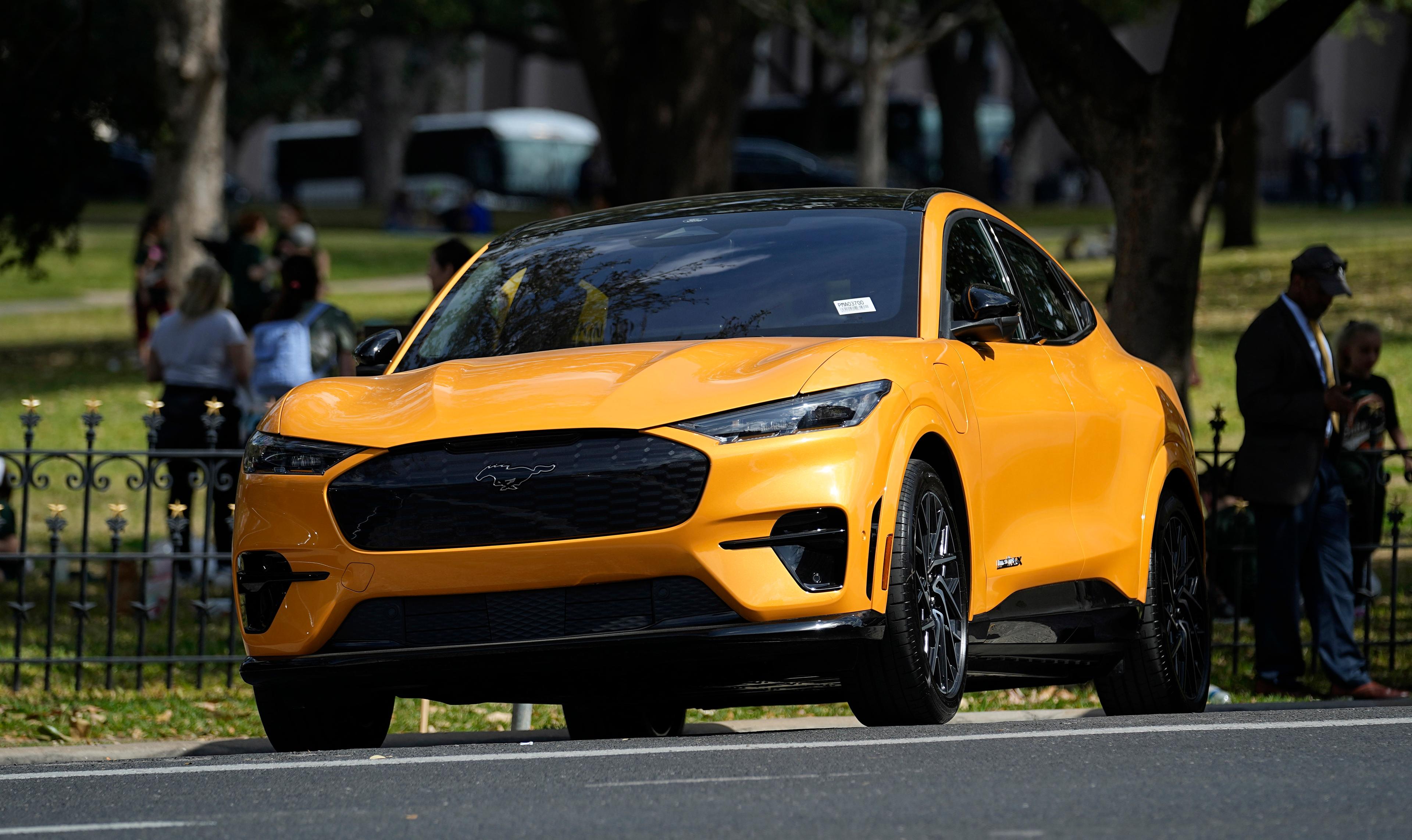 En eldriven Ford Mustang Mach-E. Arkivbild. Foto: Eric Gay/AP/TT