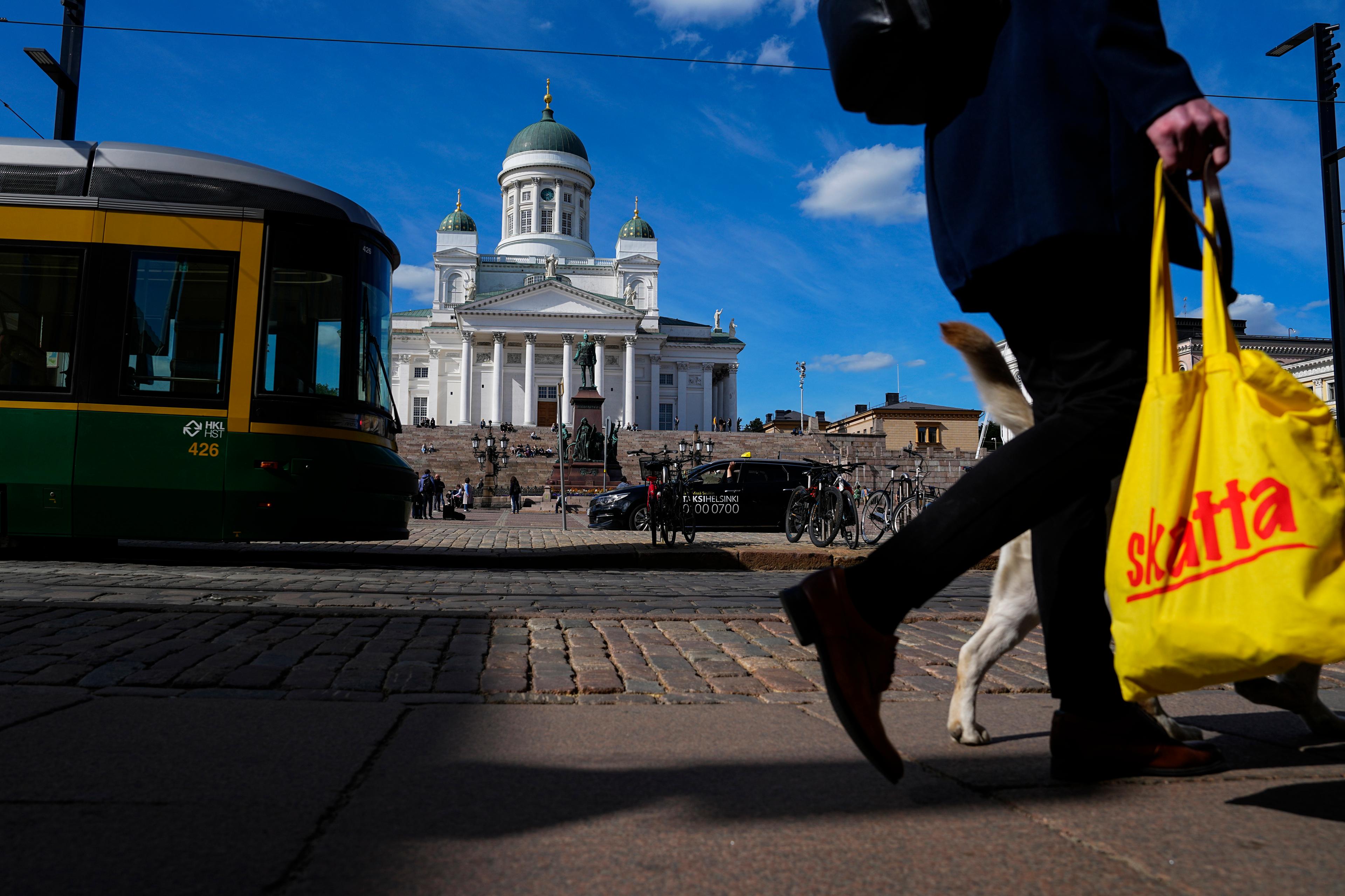 Negativ tillväxt i mars i Finland. Arkivbild Foto: Pavel Golovkin AP/TT