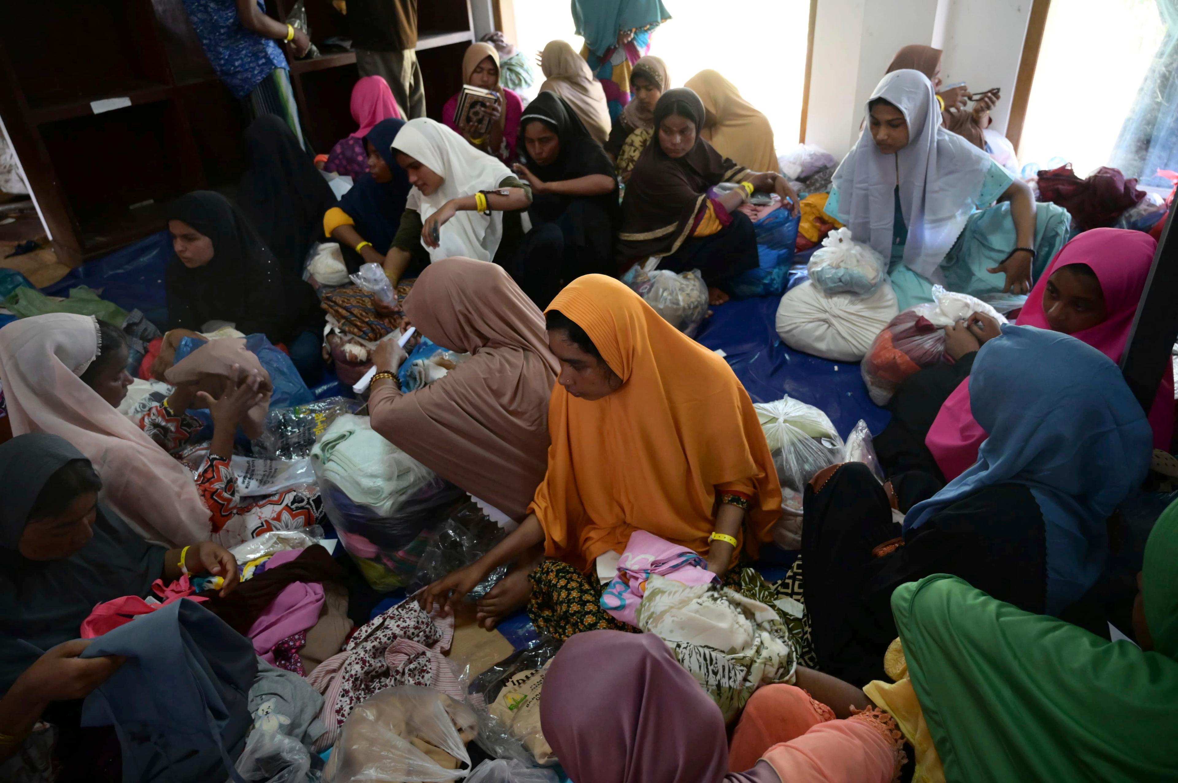 Många rohingyer är på flykt från områden i Rakhine i Myanmar. Arkivbild. Foto: Reza Saifullah/AP/TT