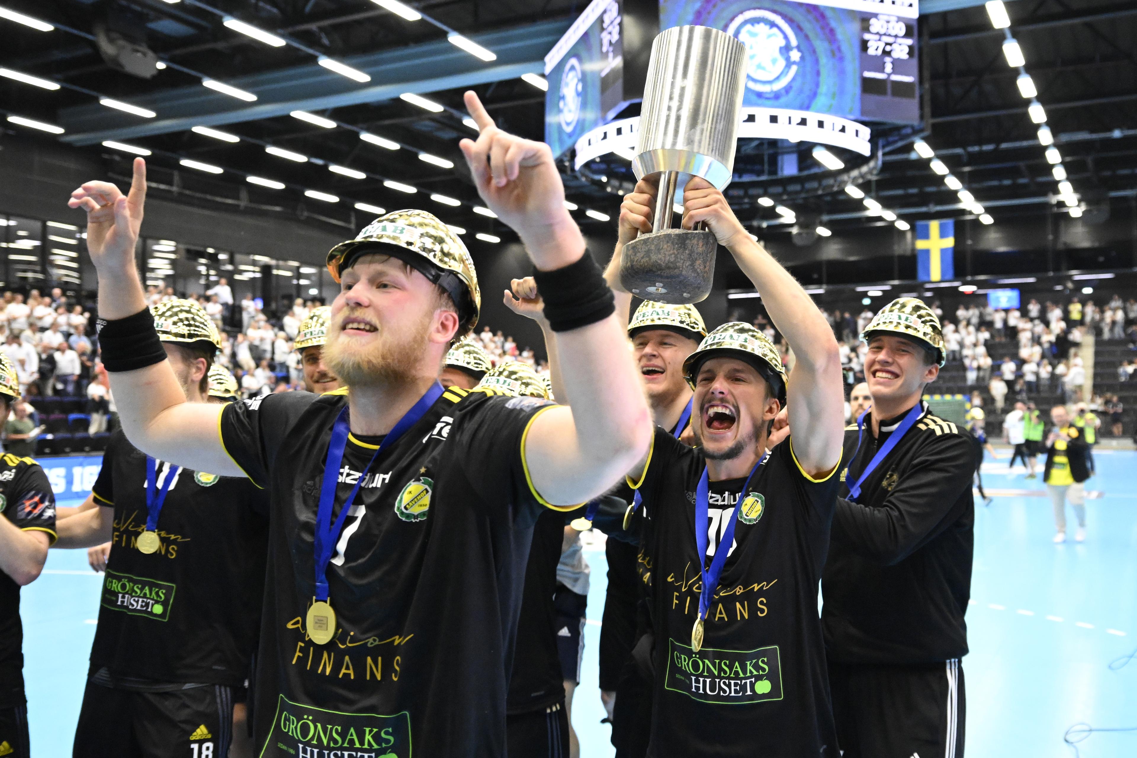 Sävehof är svenska mästare i handboll. Foto: Johan Nilsson/TT