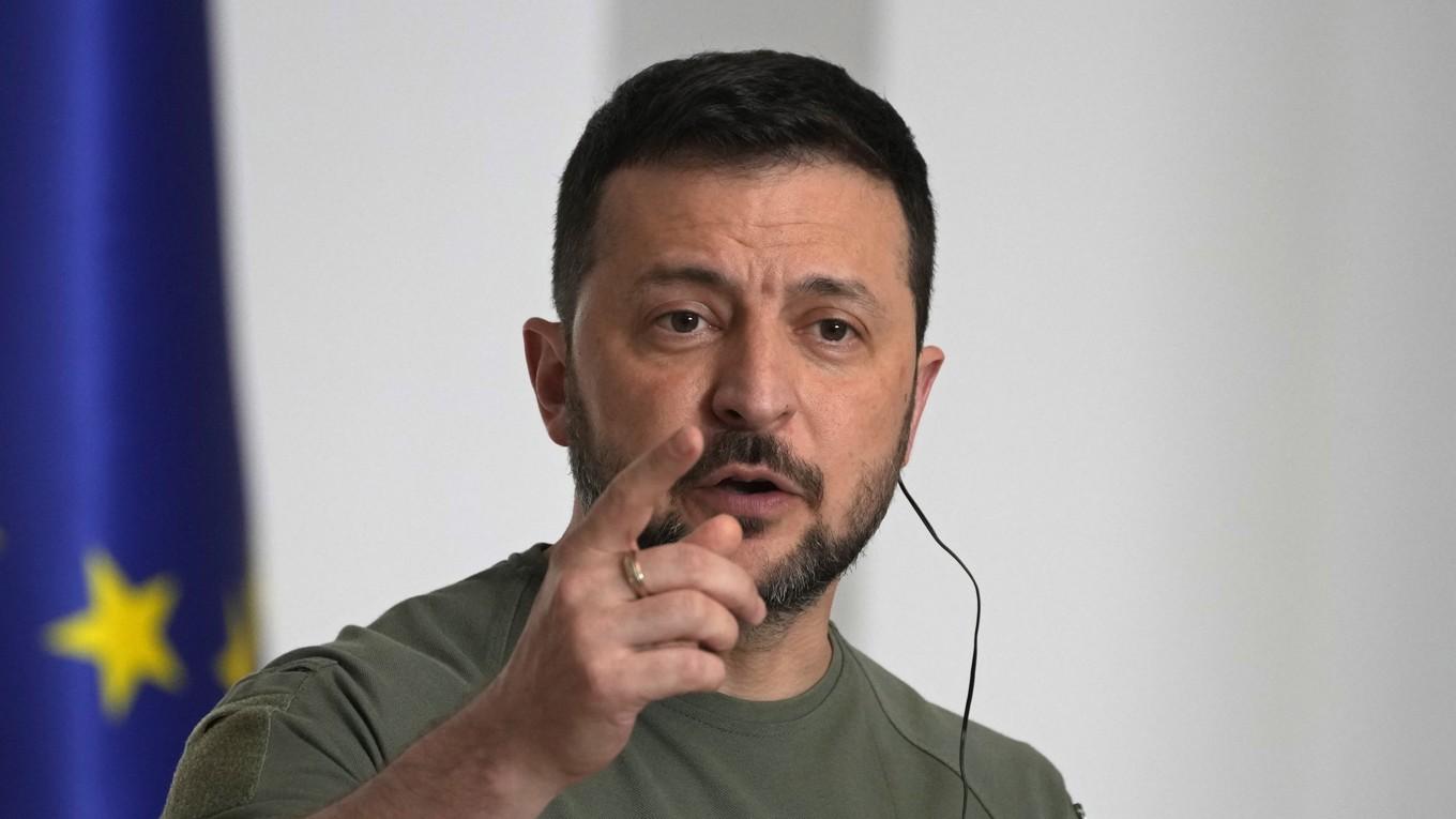 Ukrainas president Volodymyr Zelenskyj är i Sverige. Arkivbild. Foto: Paul White/AP/TT