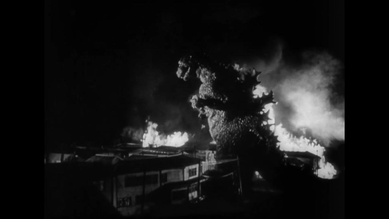Godzilla är ett resultat av kärnvapnen. Genom honom vänder sig naturen mot mänsklighetens missbruk.
Foto: Ishiro Honda och Masao Tamai