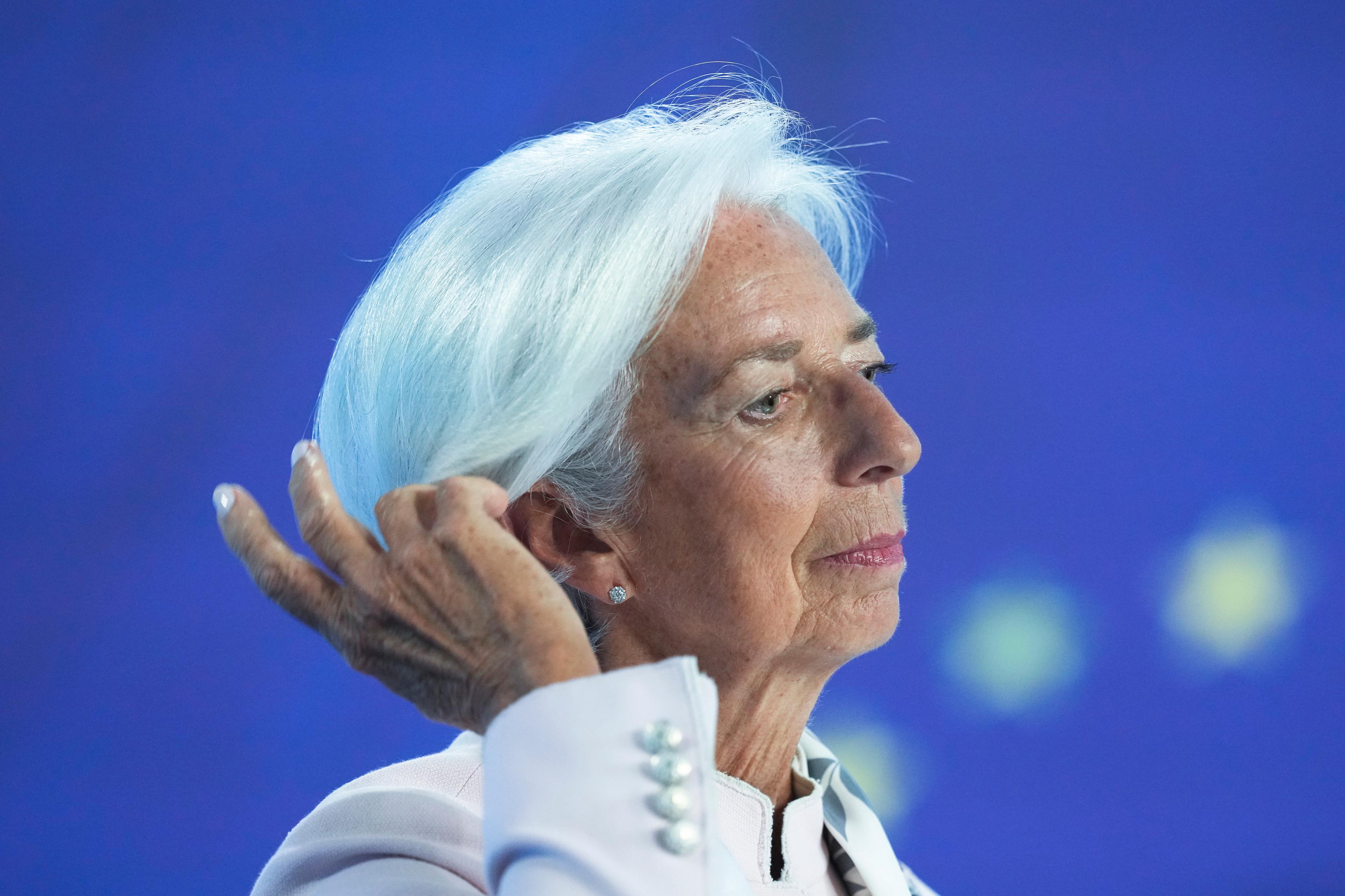 Europeiska Centralbankens chef, Christine Lagarde. Arkivbild. Foto: Michael Probst/AP/TT