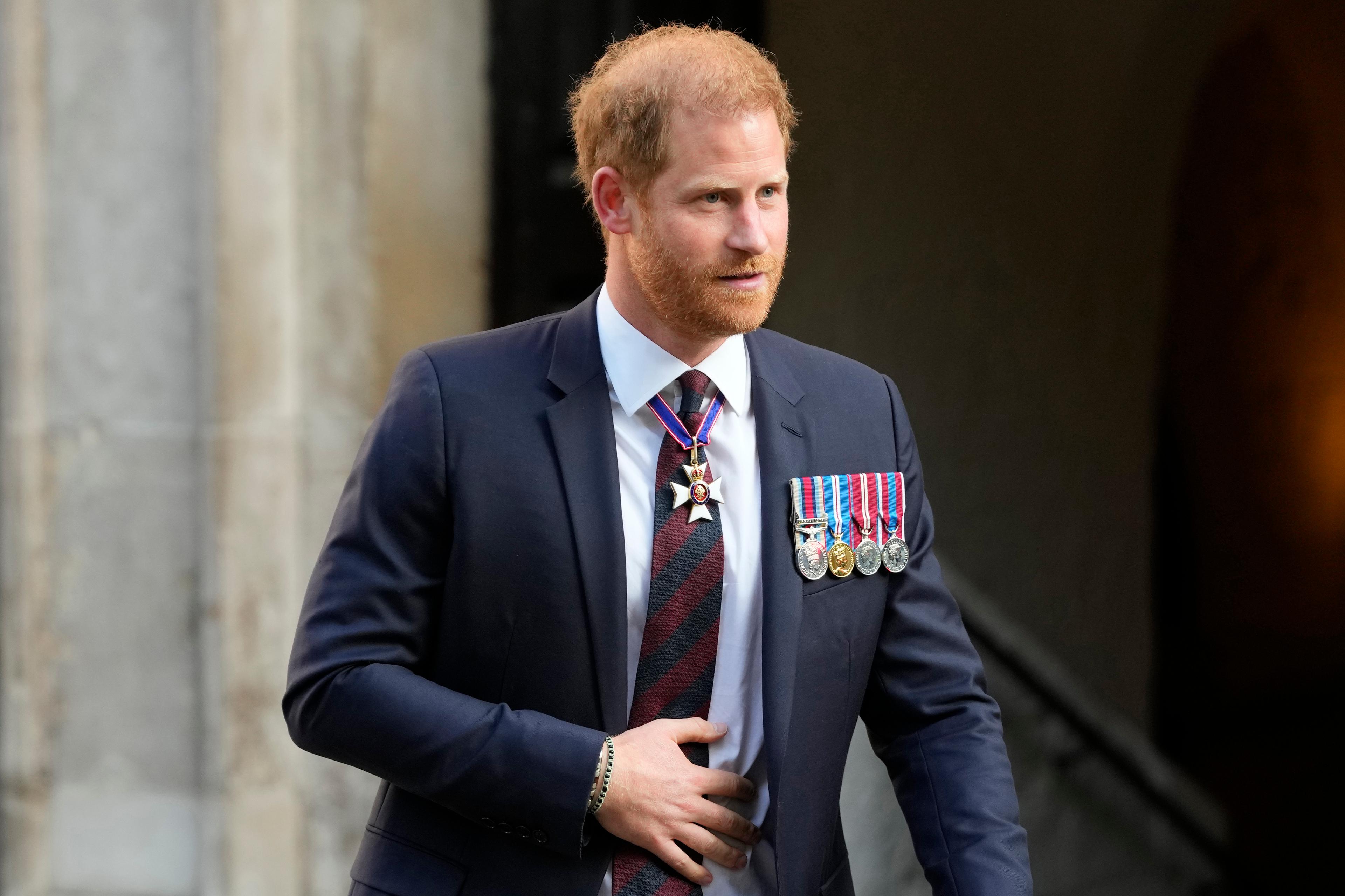 Prins Harry i London i maj i år. Arkivbild. Foto: Kirsty Wigglesworth/AP/TT