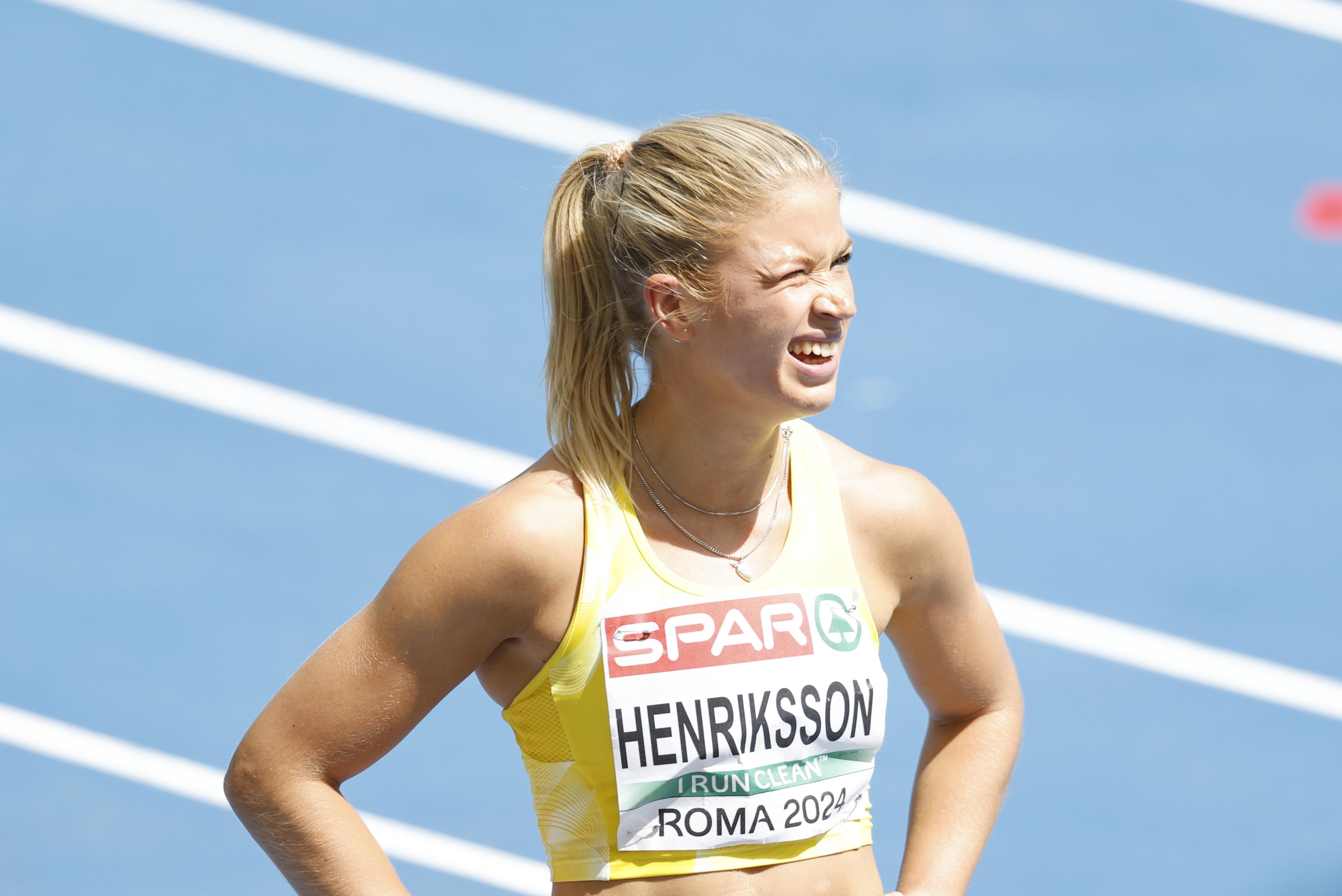 Julia Henriksson hoppas på final på 100 meter i EM. Foto: Christine Olsson/TT