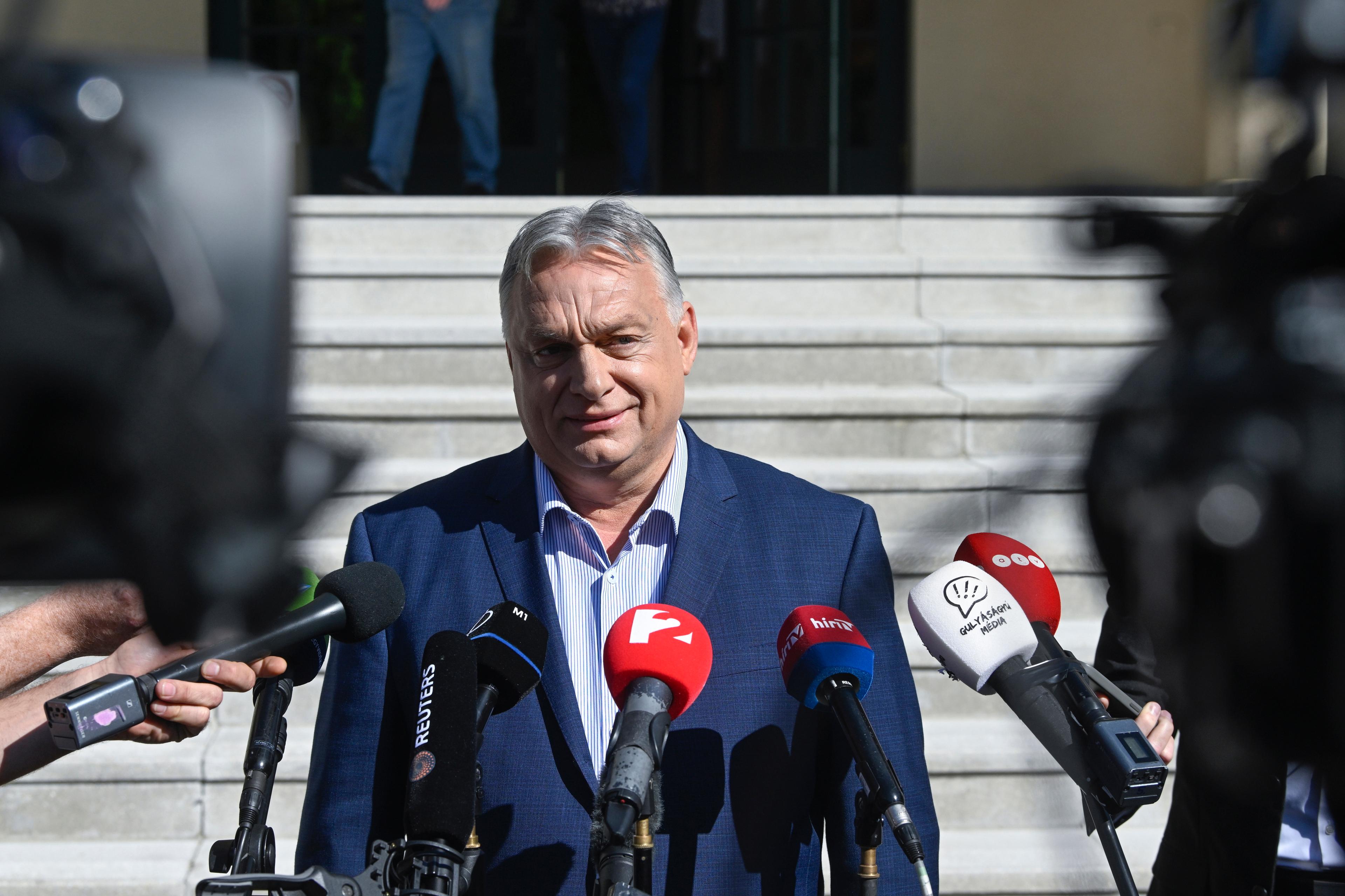 Ungerns premiärminister Viktor Orbán. Arkivbild. Foto: Szilard Koszticsak/MTI/AP