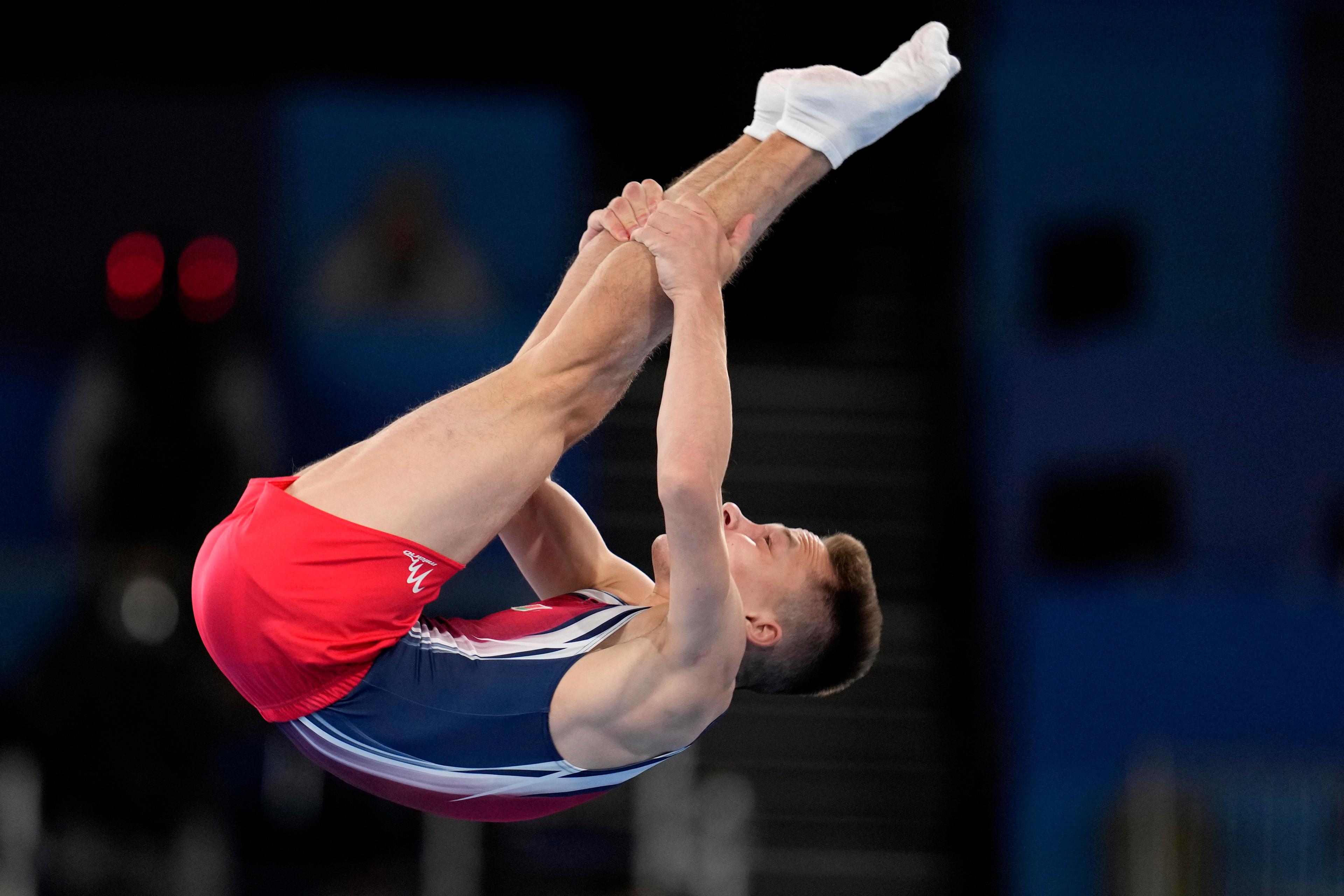 Belarusiern Ivan Litvinovitj får delta i OS under neutral flagg. Arkivbild. Foto: Natacha Pisarenko/AP/TT