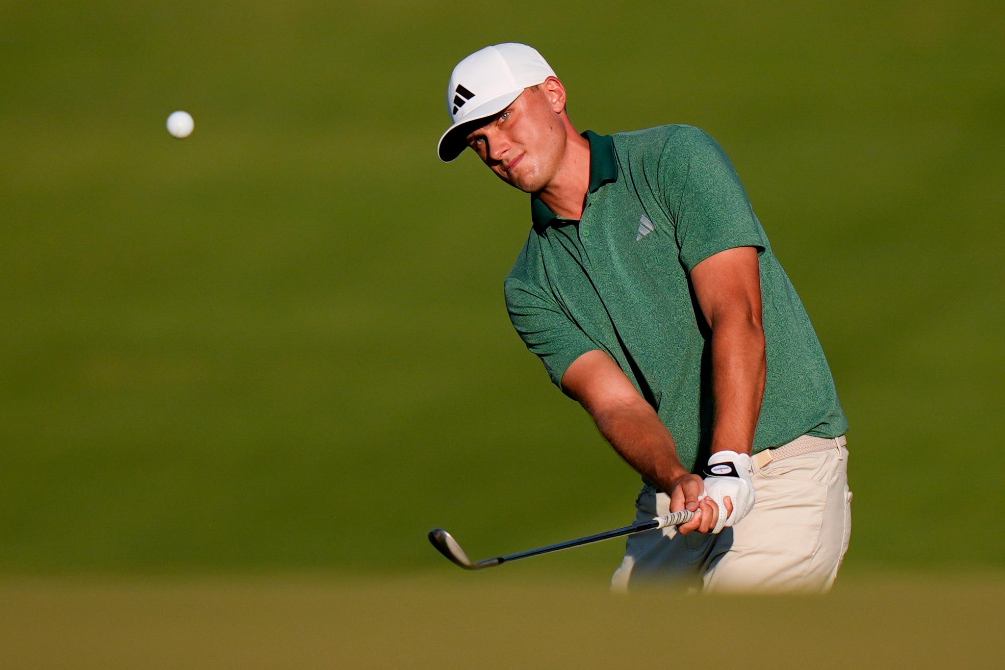 Ludvig Åberg under tredje rundan i US Open. Foto: Frank Franklin II/AP/TT