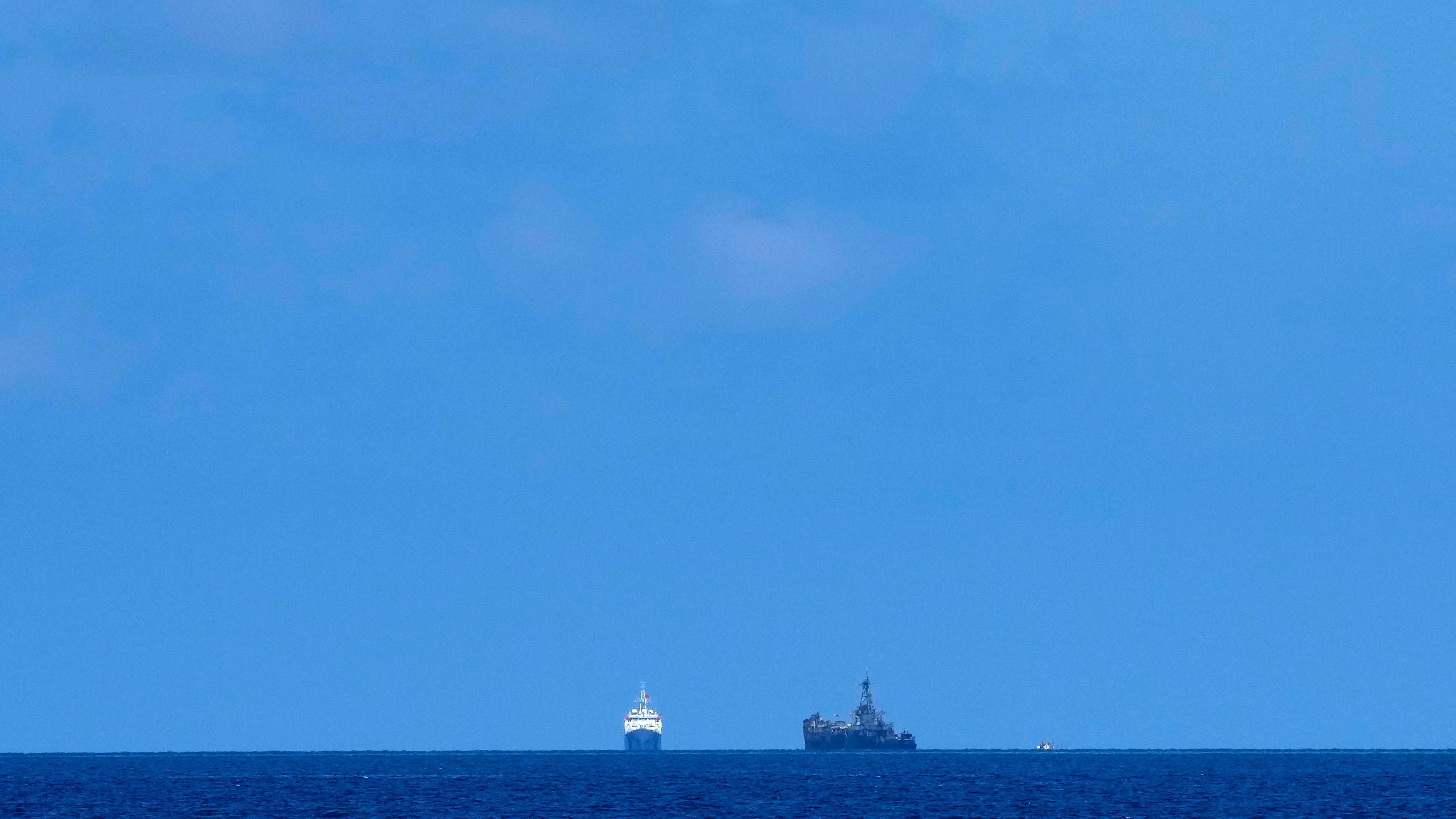 Ombordstigningen ska ha inträffat vid omstridda atollen Second Thomas Shoal. Arkivbild. Foto: Aaron Favila/AP/TT