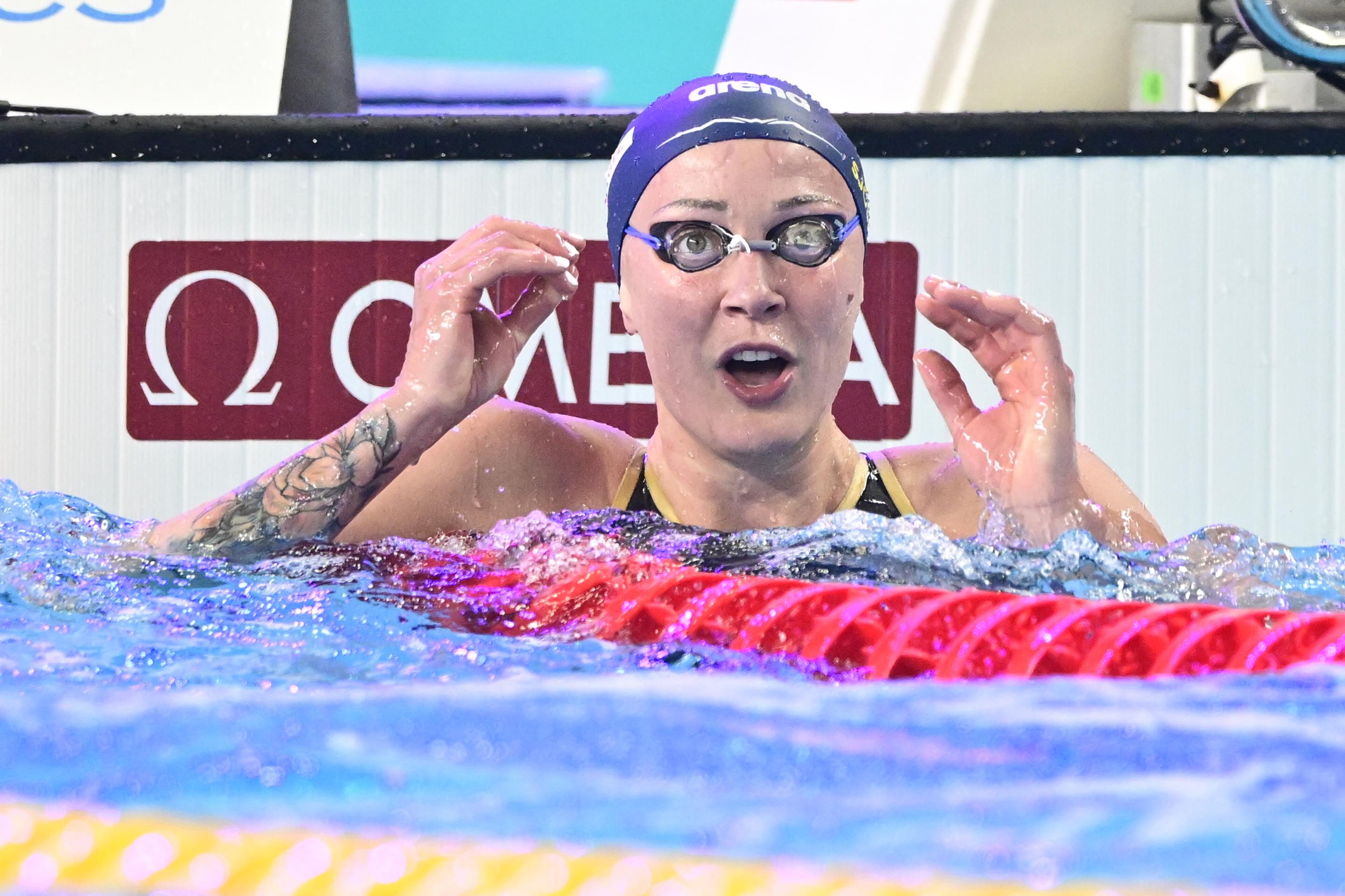 Sarah Sjöström var snabbast på 100 meter fritt i Rom. Arkivbild. Foto: Jonas Ekströmer/TT