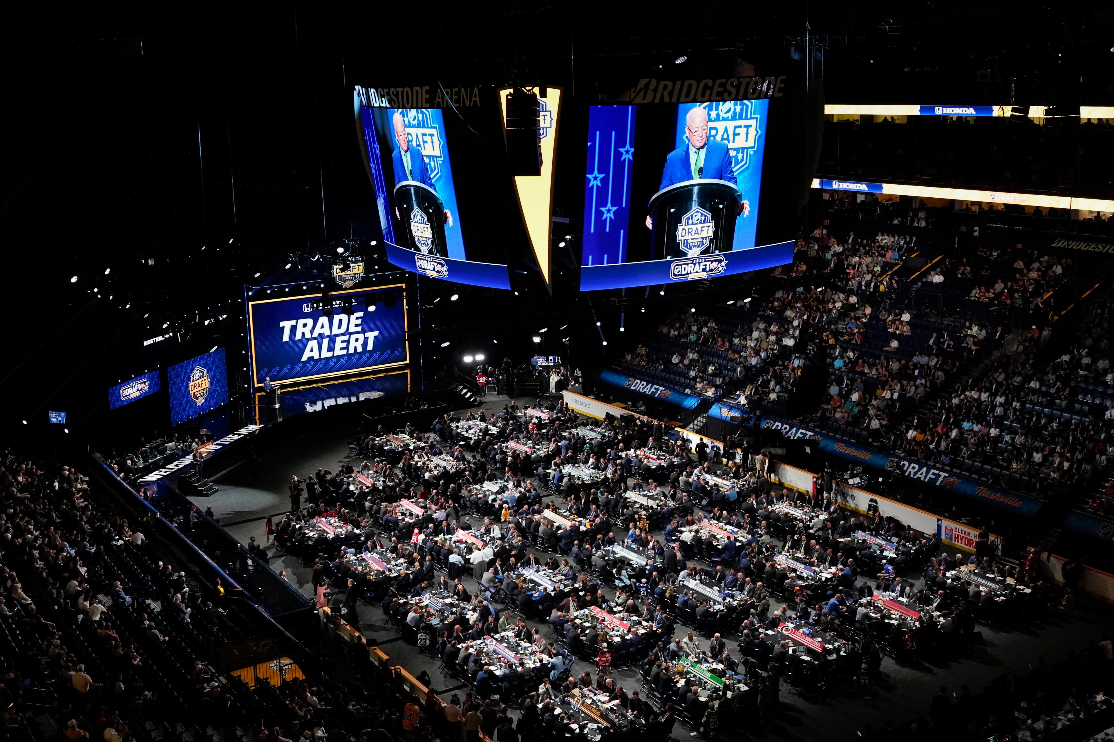 I fjolårets NHL-draft valdes Leo Carlsson som tvåa. Arkivbild. Foto: George Walker IV/AP/TT