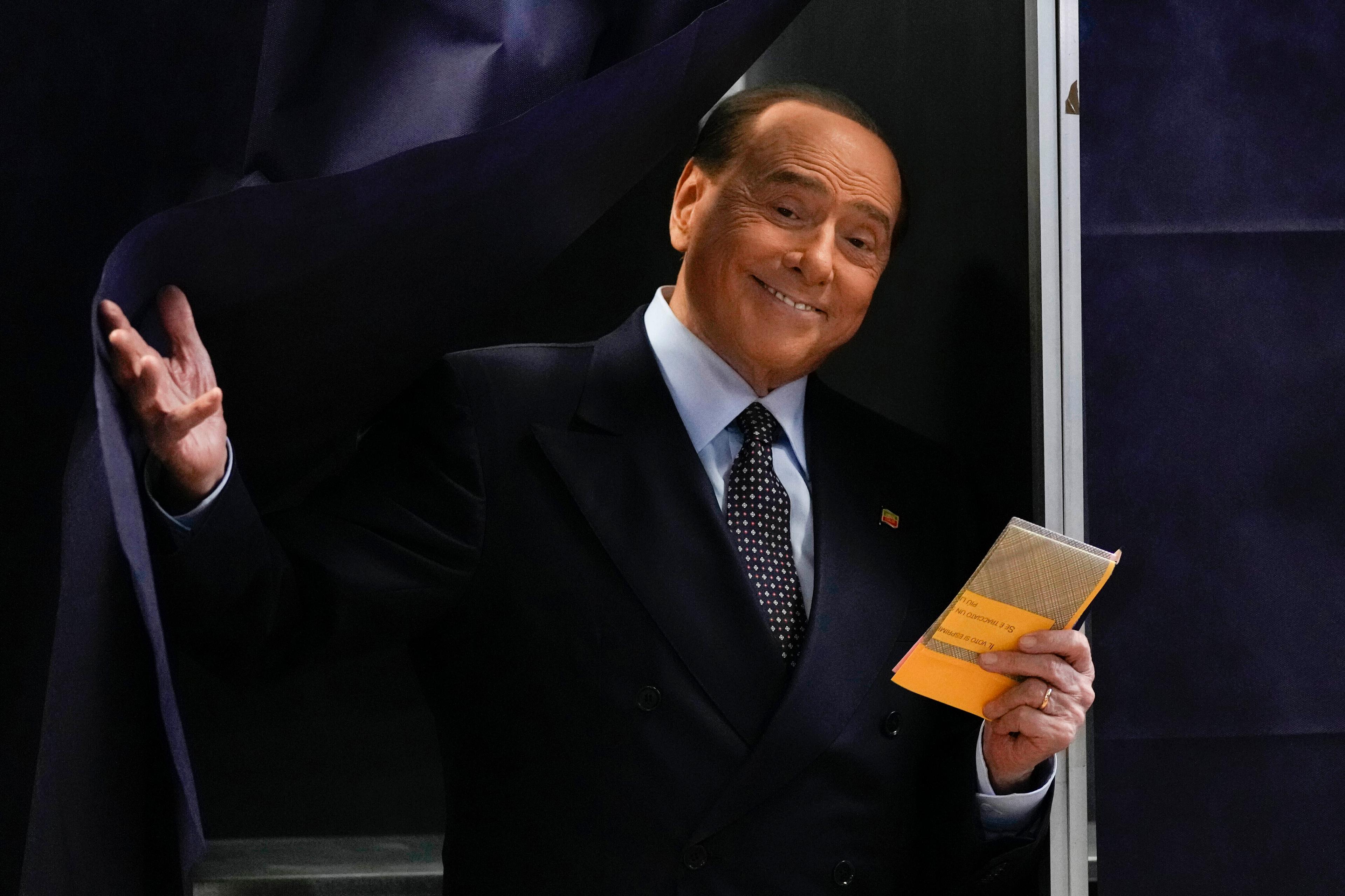 Silivio Berlusconi samband med valet i Italien 2022. Arkivbild. Foto: Antonio Calanni