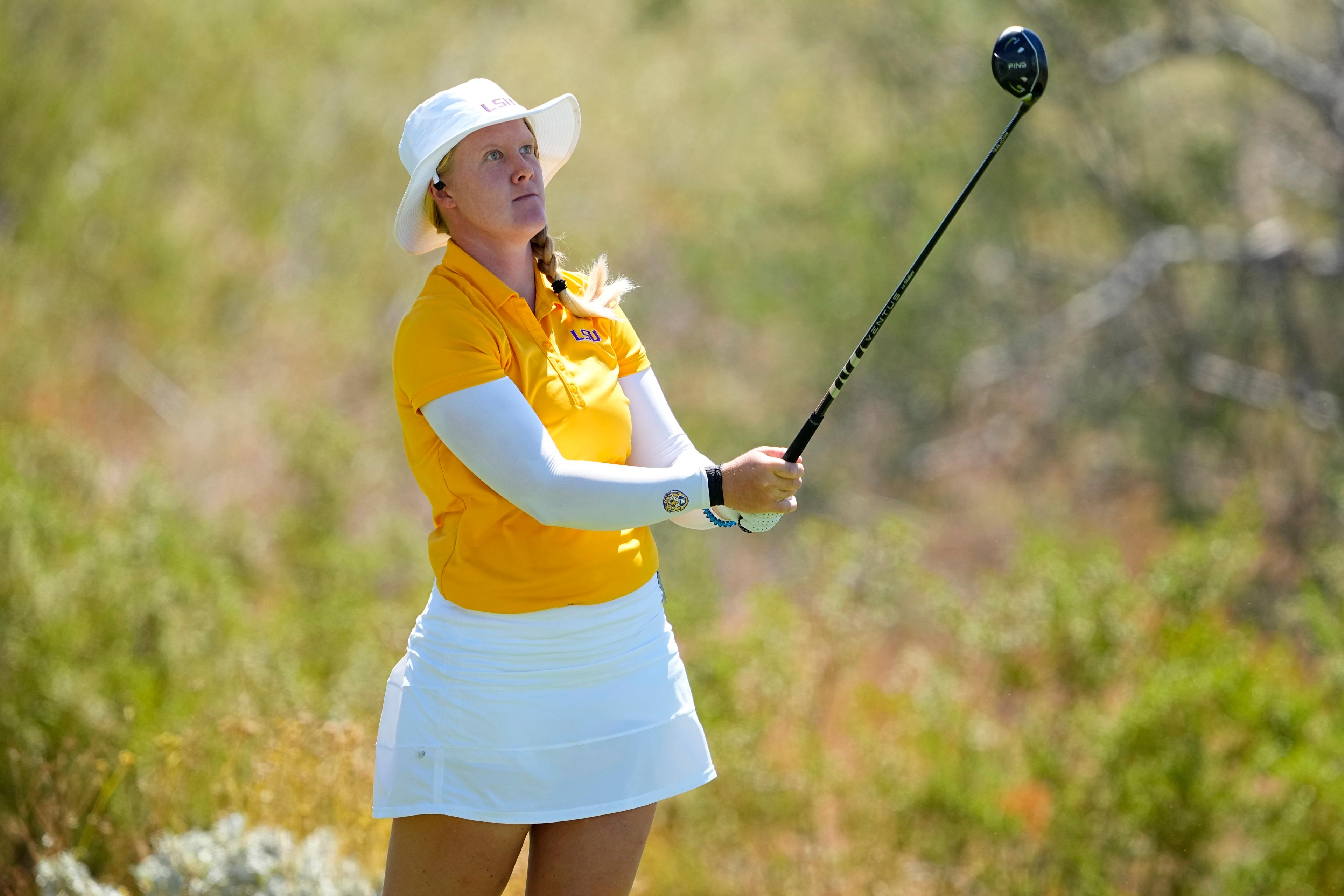 Efter tre rundor är Ingrid Lindblad bästa svensk i golfmajorn Amundi Evian Championship. Arkiv. Foto: Matt York/AP/TT