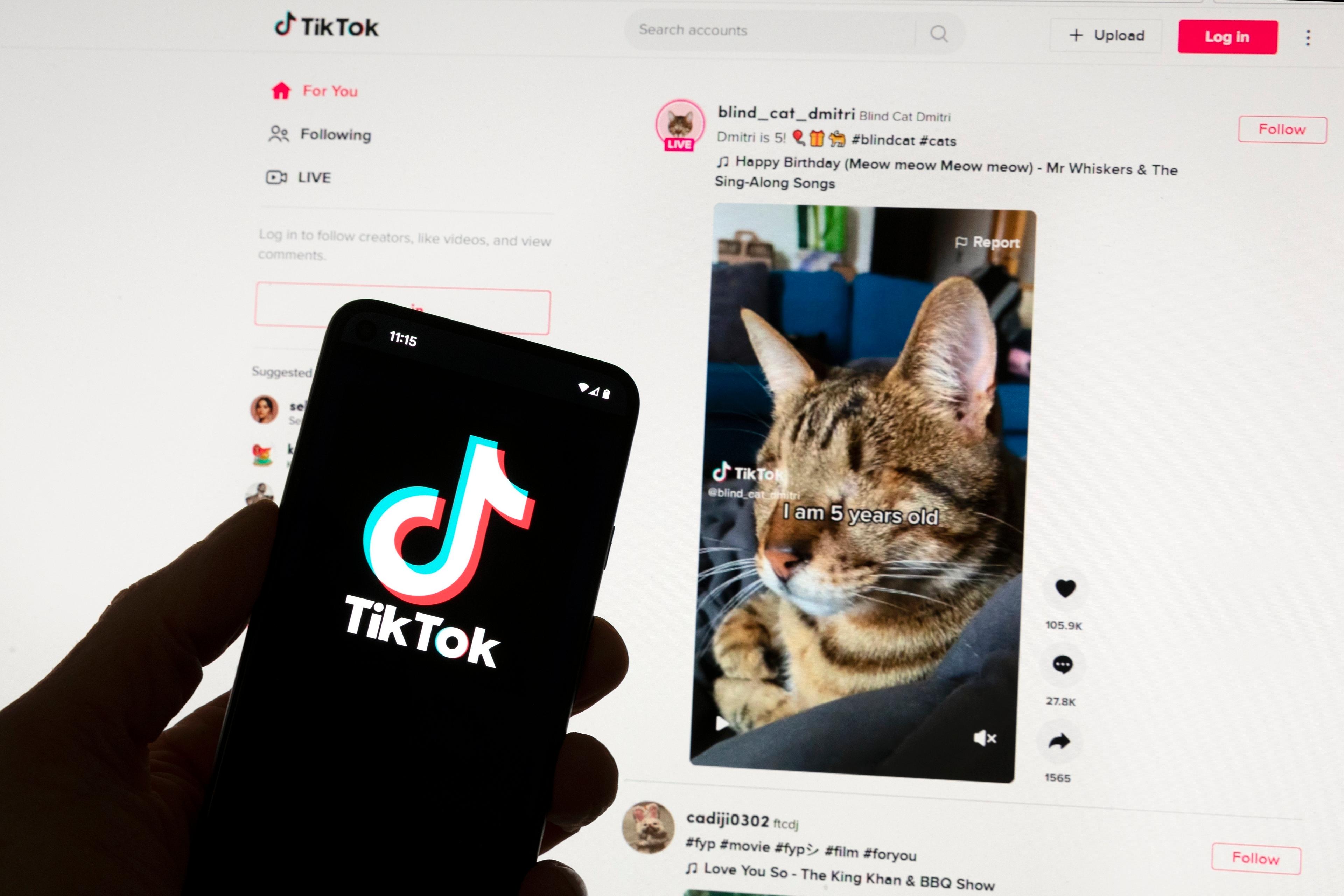 Tiktok får inte runda EU:s digitala marknadslag. Arkivbild. Foto: Michael Dwyer/AP/TT