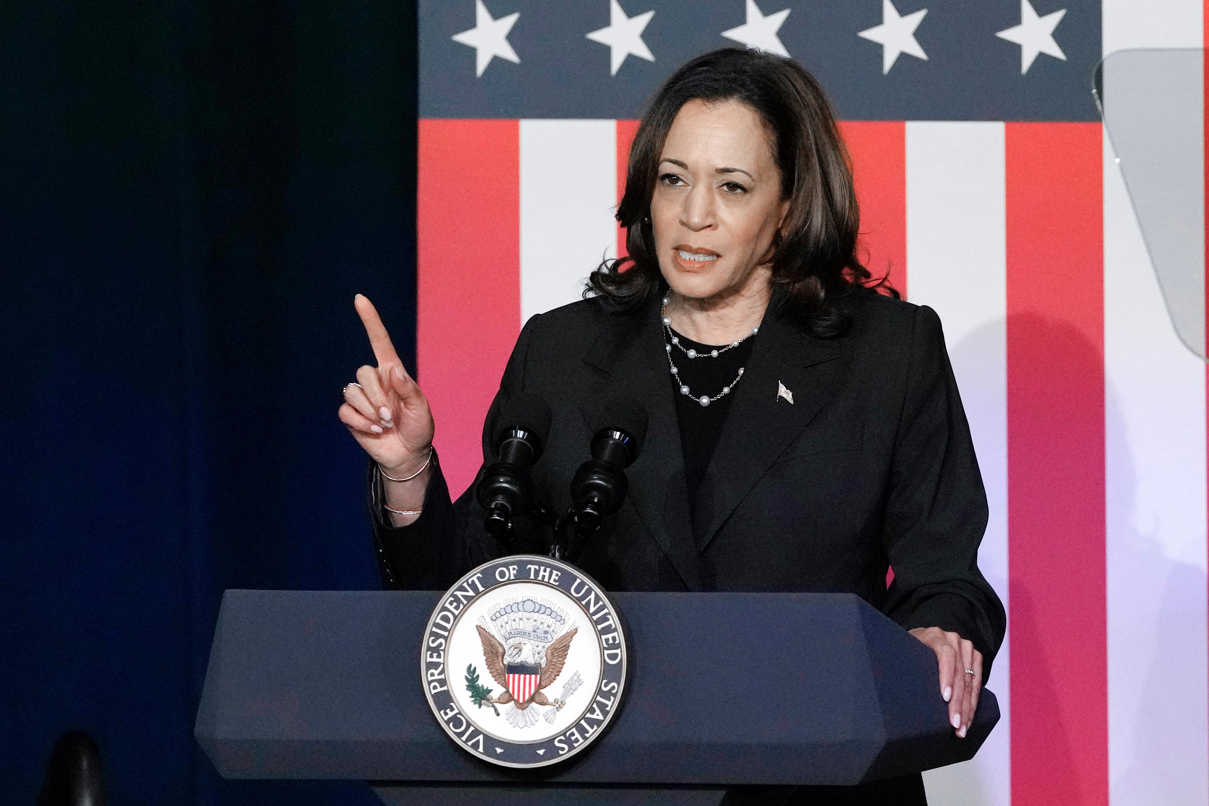 Demokraternas nästa presidentkandidat? USA:s vicepresident Kamala Harris. Foto: Carlos Osorio/AP/TT