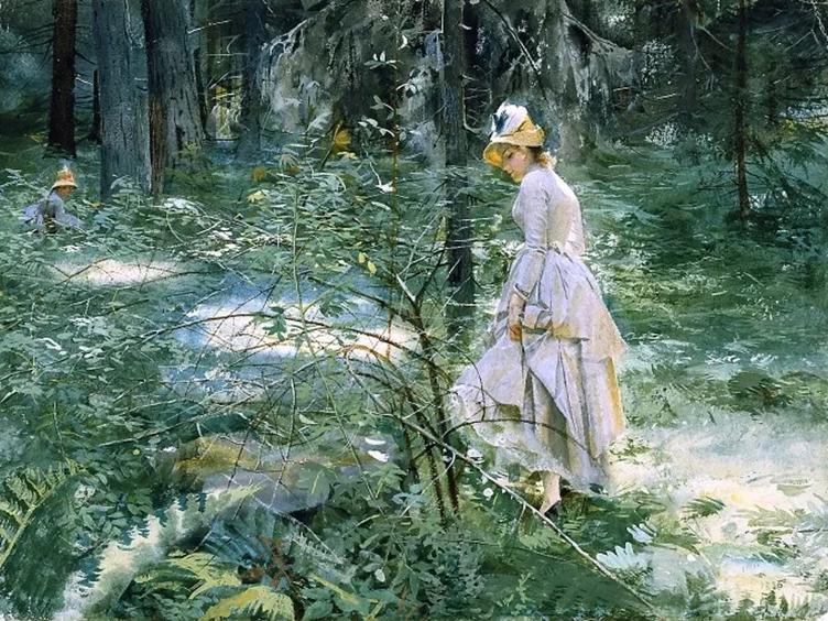 Målning av Anders Zorn (1860-1920). Om vi inte fredat får vara ensamma och bearbeta gemenskapen blir vi ensamma. Foto: Zorn.se