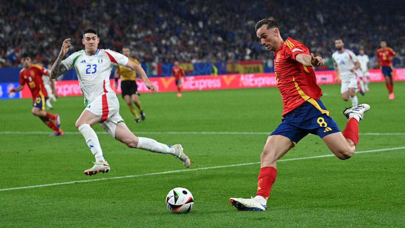 Fabián Ruiz, den spanske Paris SG-mittfältaren som är högst rankad i EM-slutspelet efter gruppspelet.   Foto: Ozan Kose/Getty Images