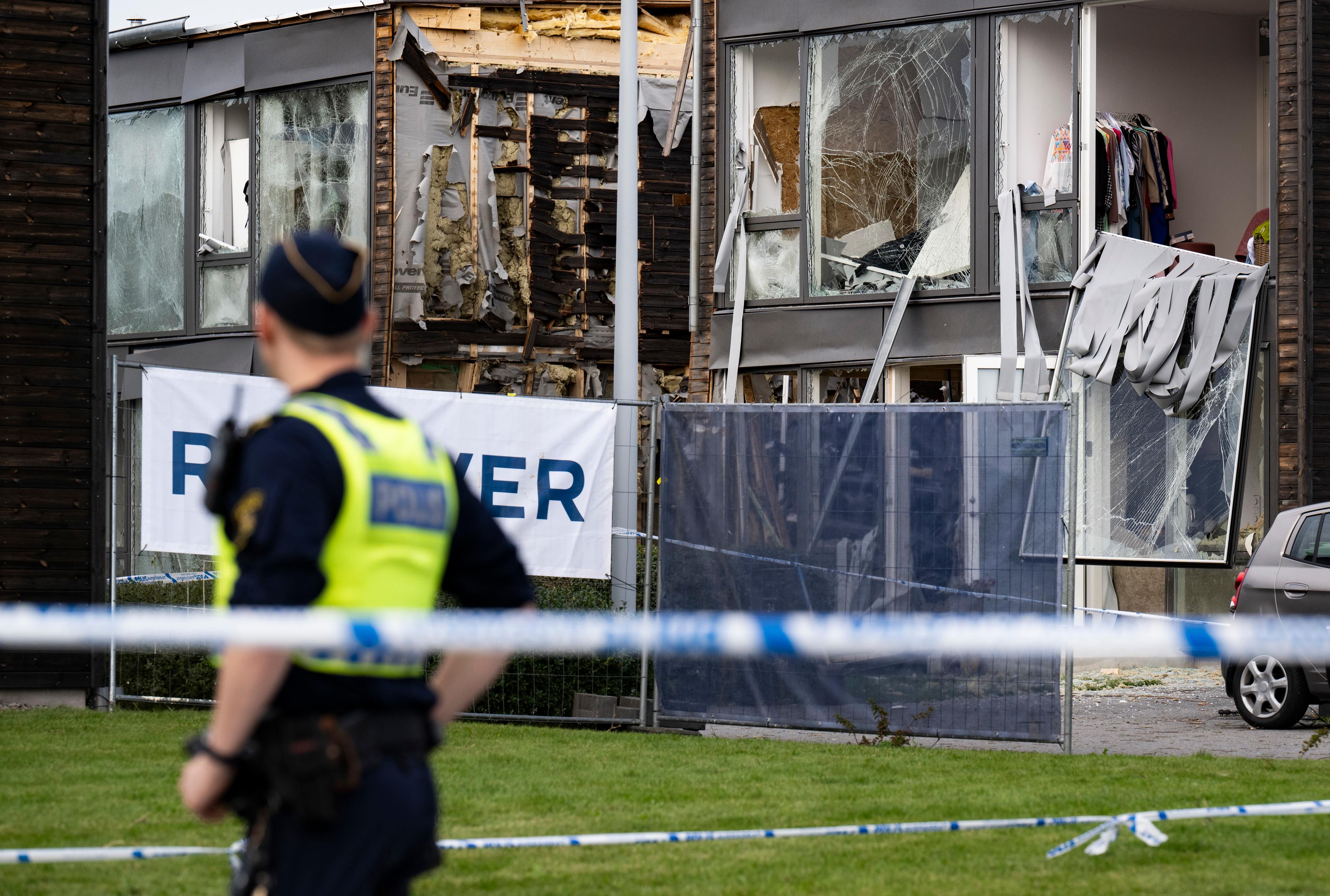 En 24-årig kvinna dog efter en sprängning tidigt på morgonen utanför Uppsala den 28 september förra året. Arkivbild. Foto: Pontus Lundahl/TT