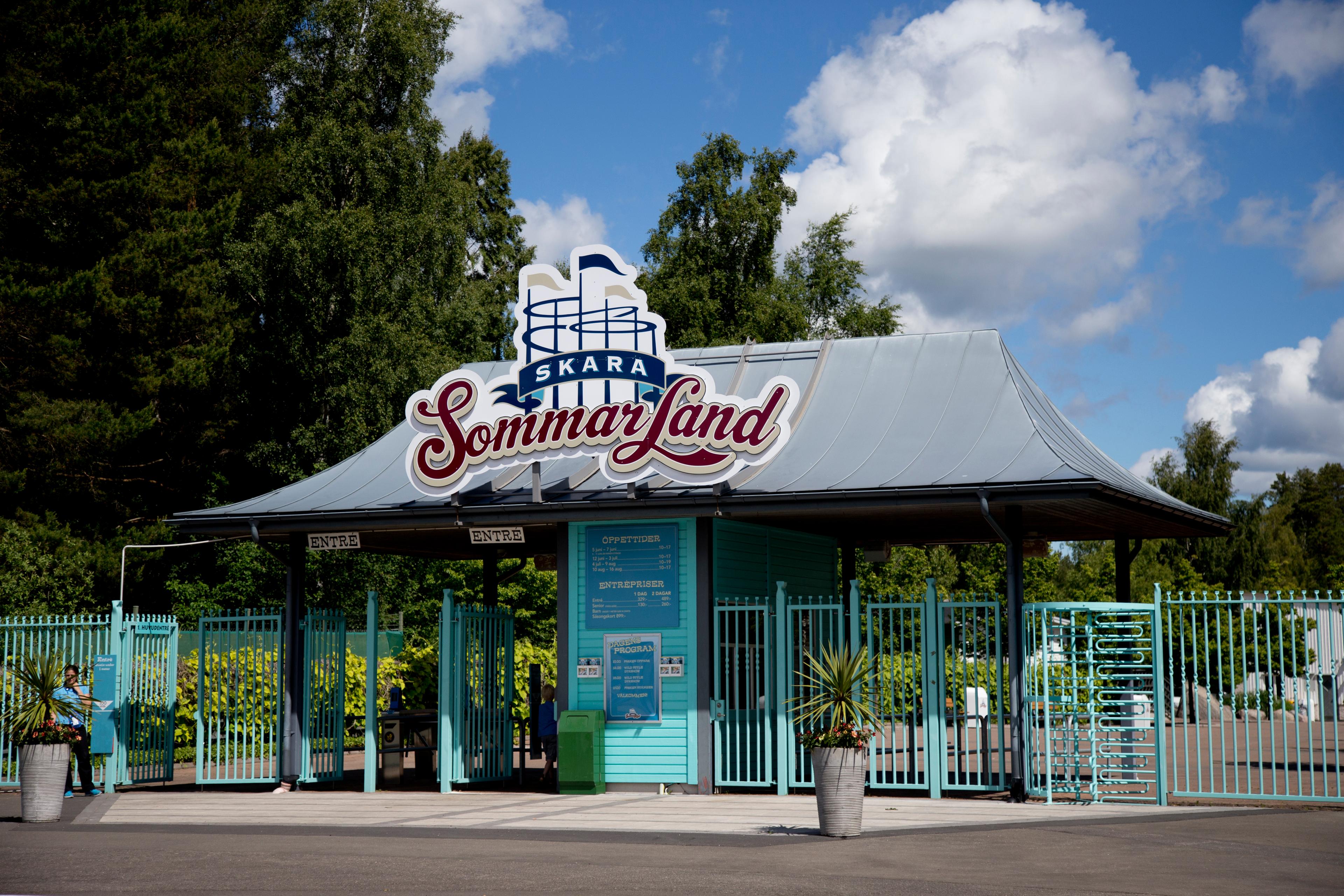 En person har förts till sjukhus efter att ha hittats i en pool på Skara Sommarland. Arkivbild. Foto: Adam Ihse/TT