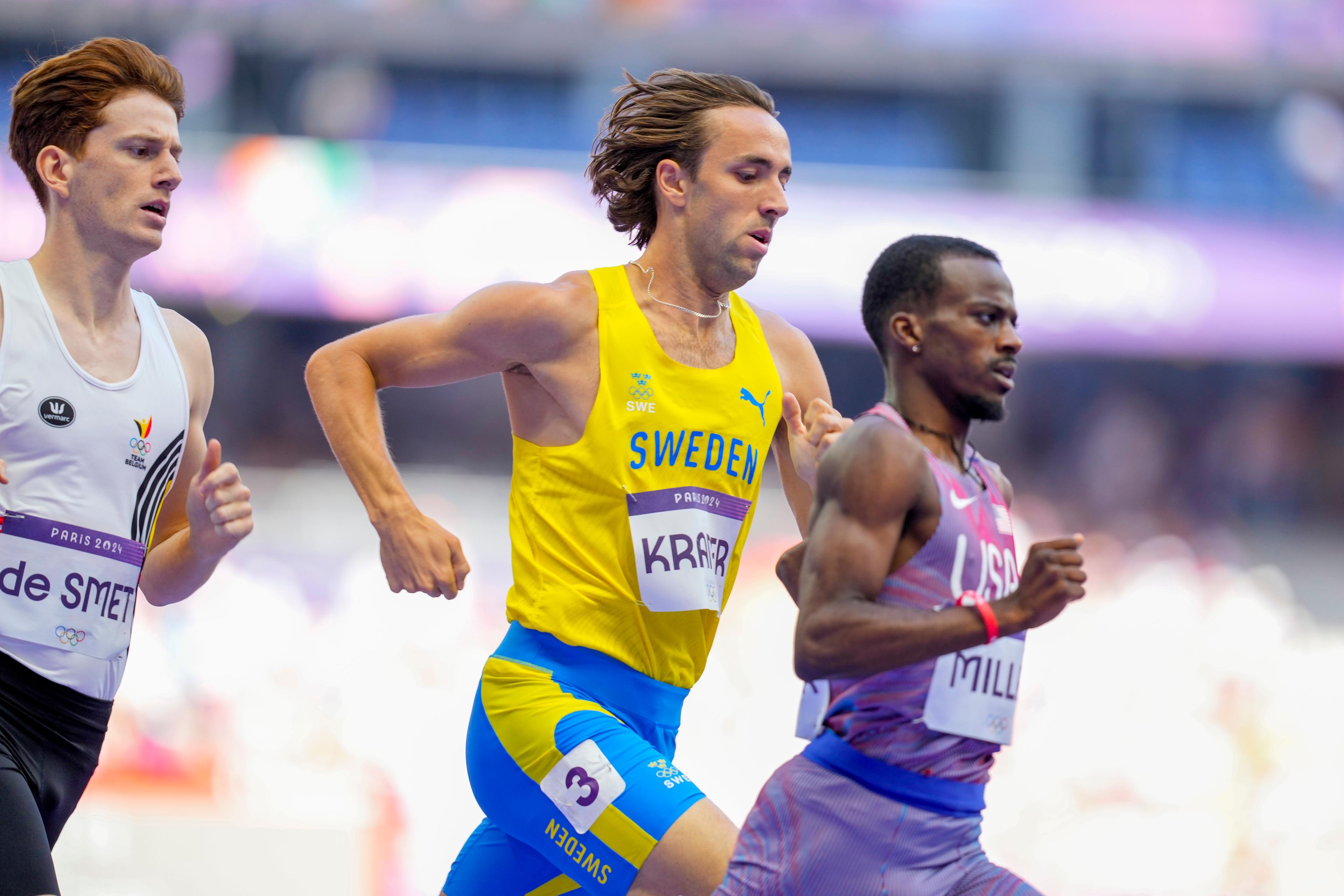 Löparen Andreas Kramer är klar för semifinal på 800 meter under Paris-OS. Foto: Beate Oma Dahle/NTB/TT