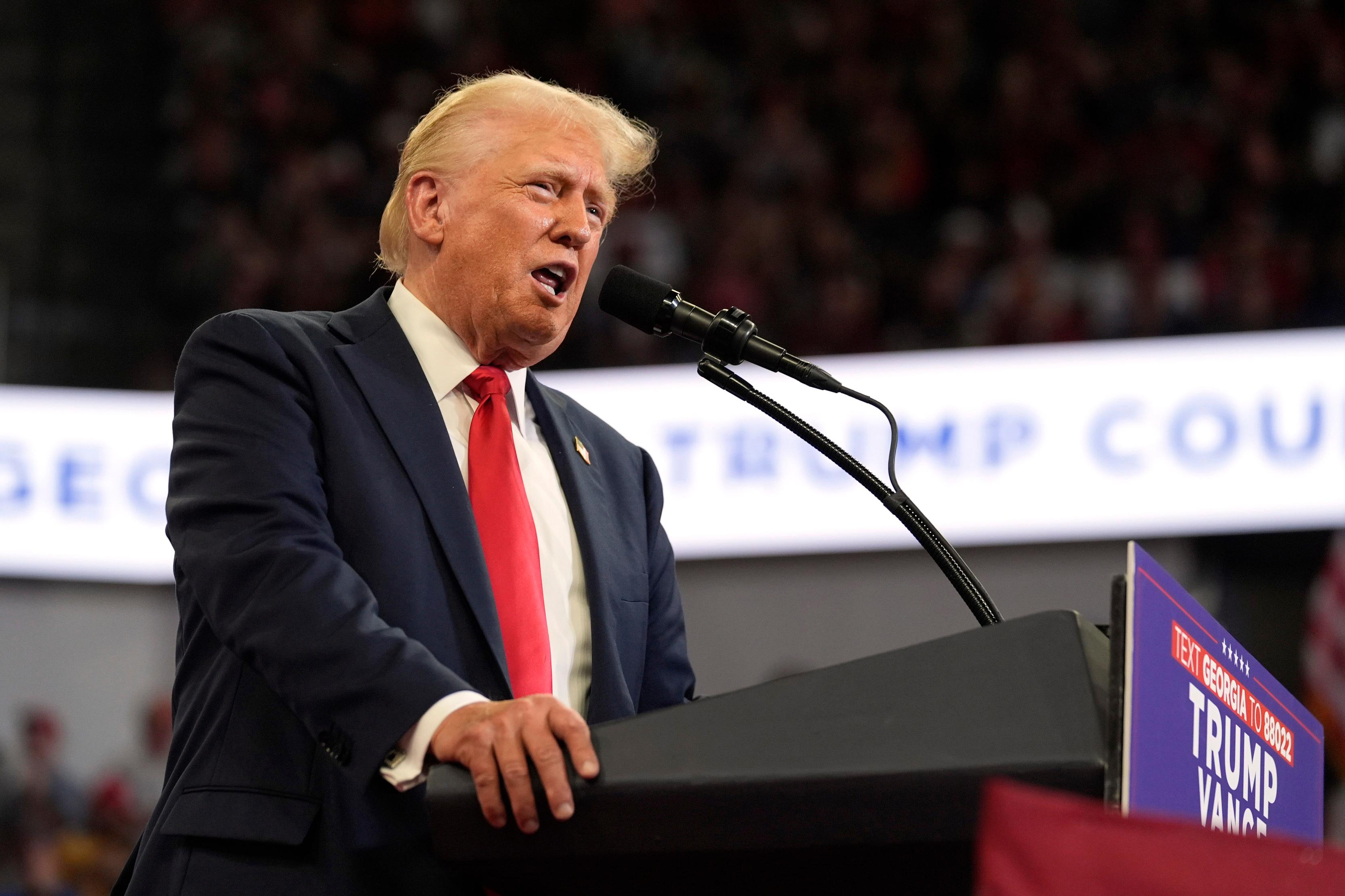 Donald Trump höll en pressträff på torsdagen. Arkivbild. Foto: John Bazemore/AP/TT