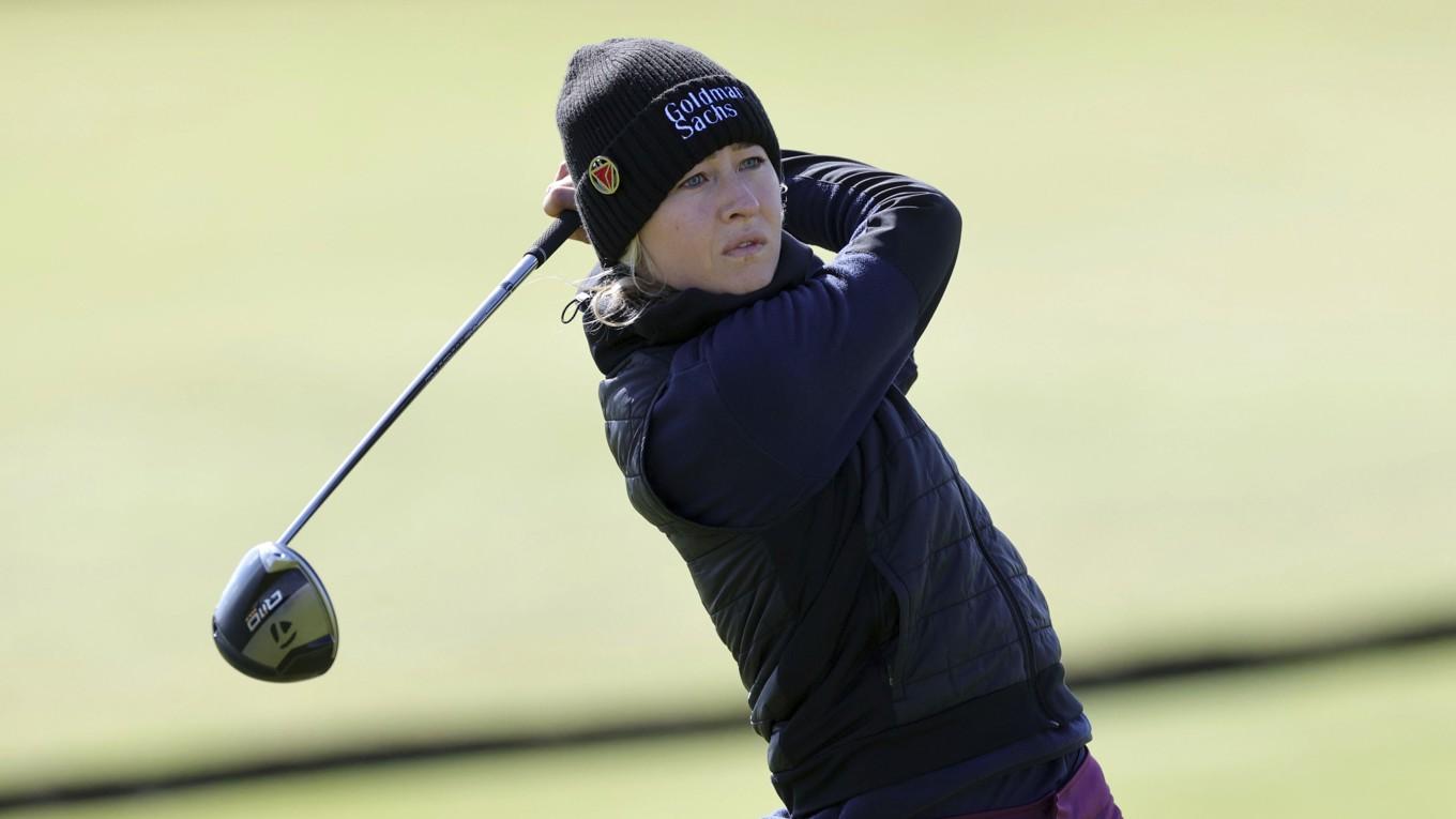 Nelly Korda har gått upp i ledning i British Open. Foto: Steve Welsh/AP/TT