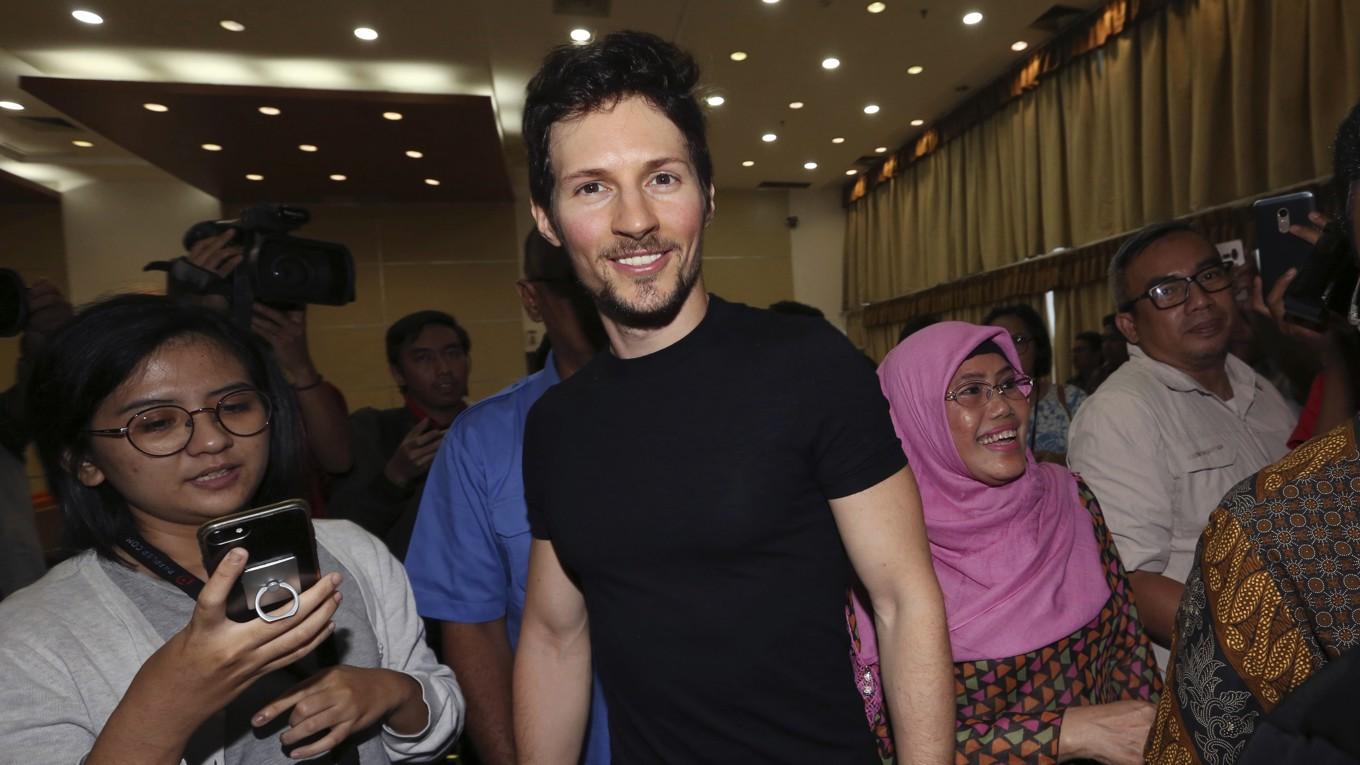 Telegrams grundare Pavel Durov. Arkivbild. Foto: Tatan Syuflana/AP/TT