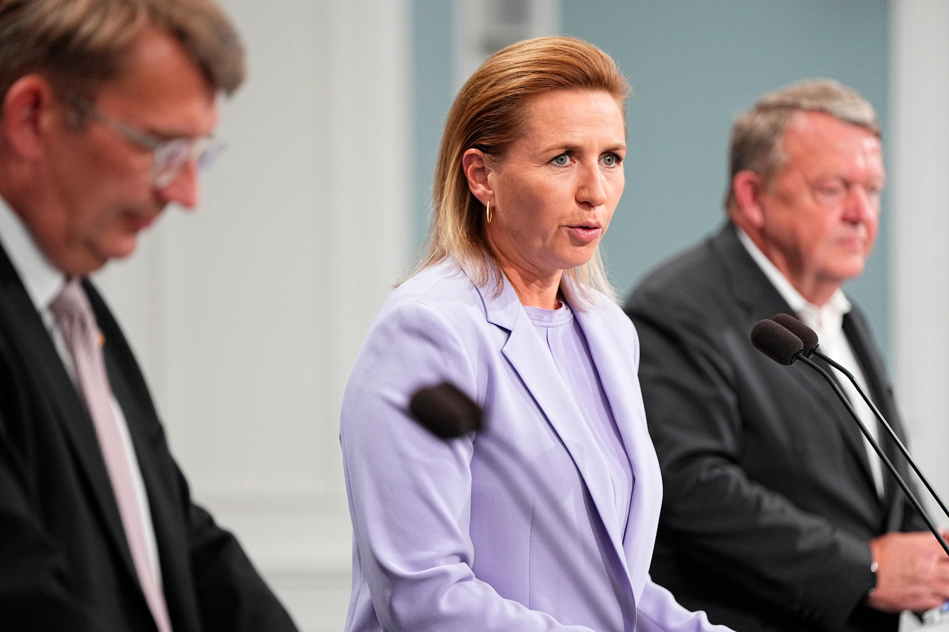 Danmarks statsminister Mette Frederiksen (S) uppger på onsdagen att de upprättar tre nya departement och ministerposter. Foto: Mads Claus Rasmussen